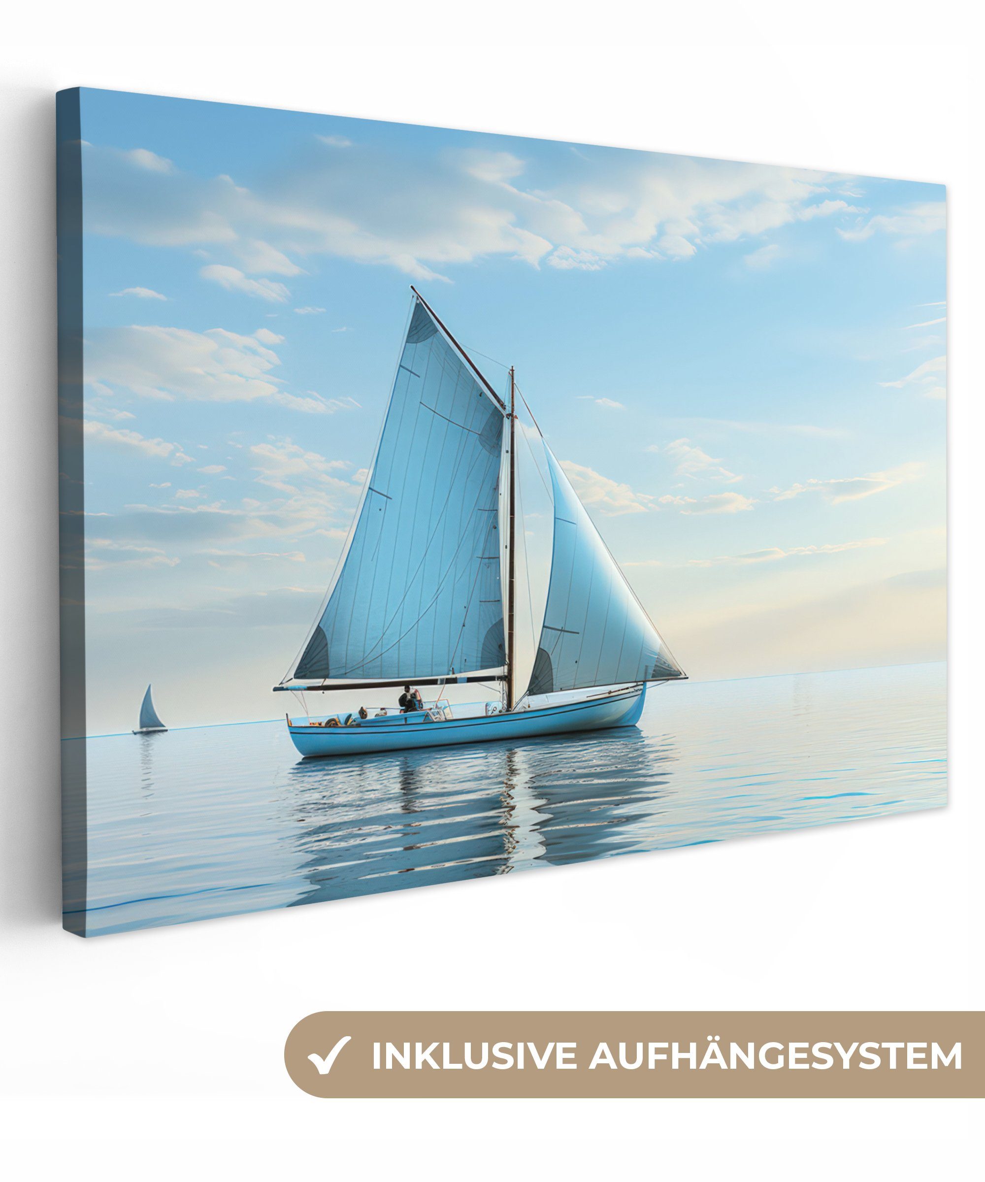 OneMillionCanvasses® Leinwandbild Segelboot - See - günstig online kaufen