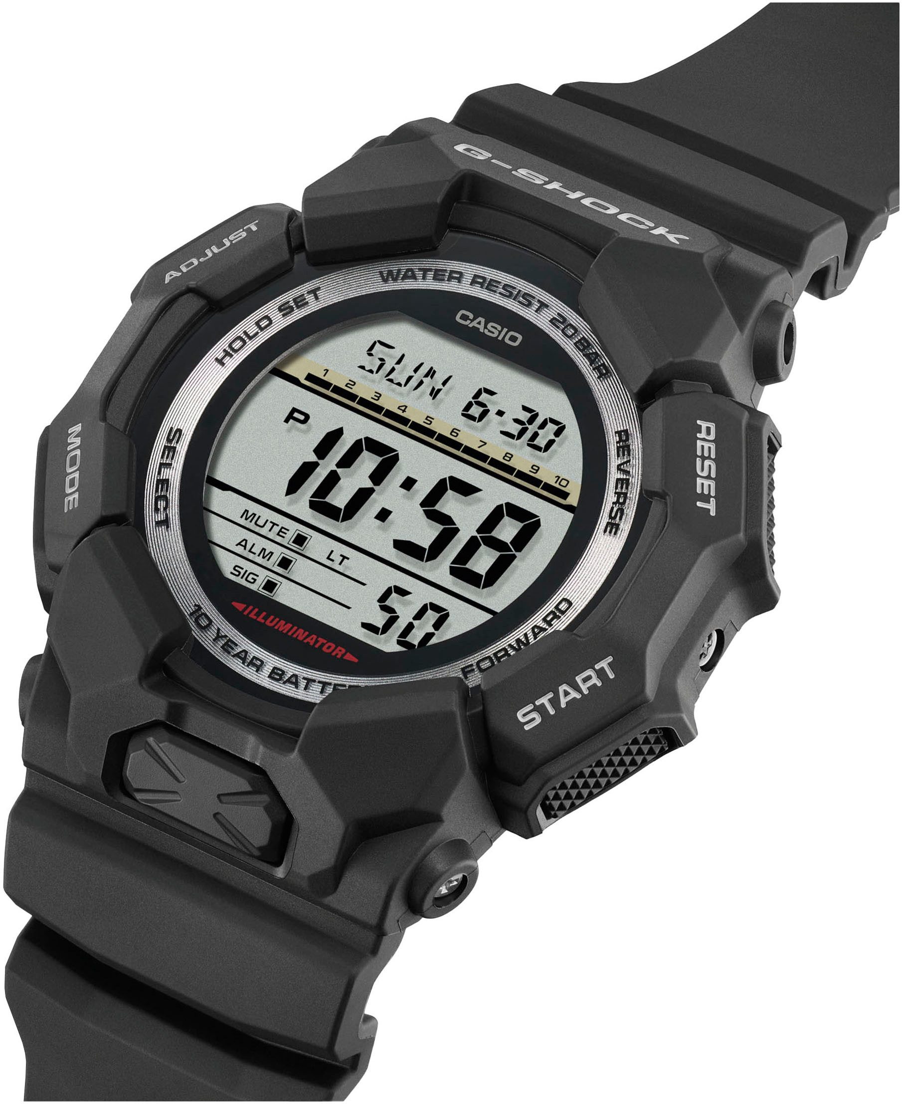 CASIO G-SHOCK Chronograph GD-010-1ER, Quarzuhr, Armbanduhr,Herrenuhr, digit günstig online kaufen