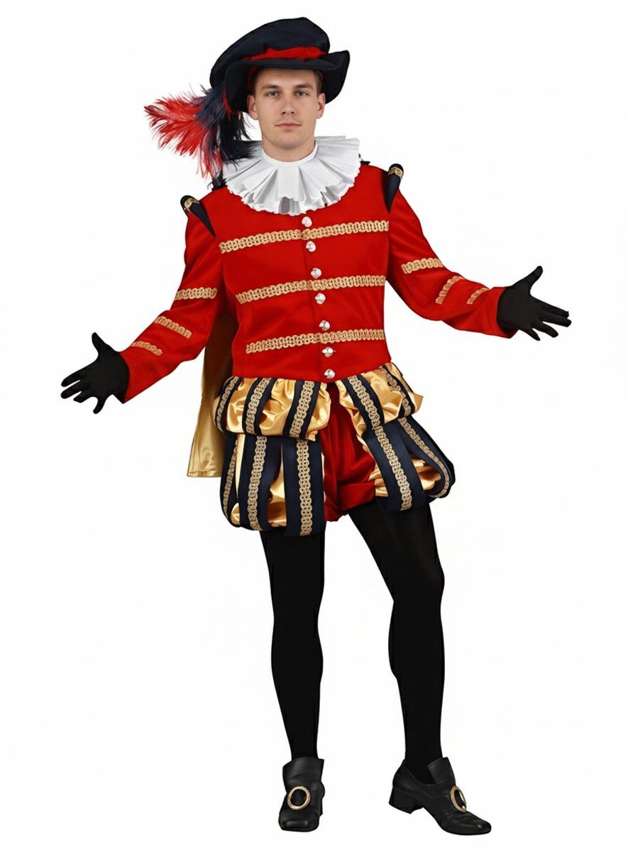 thetru König-Kostüm Holländische Gardetracht Faschingskostüm Karneval, Traditionelles Karnevalskostüm im barocken Look