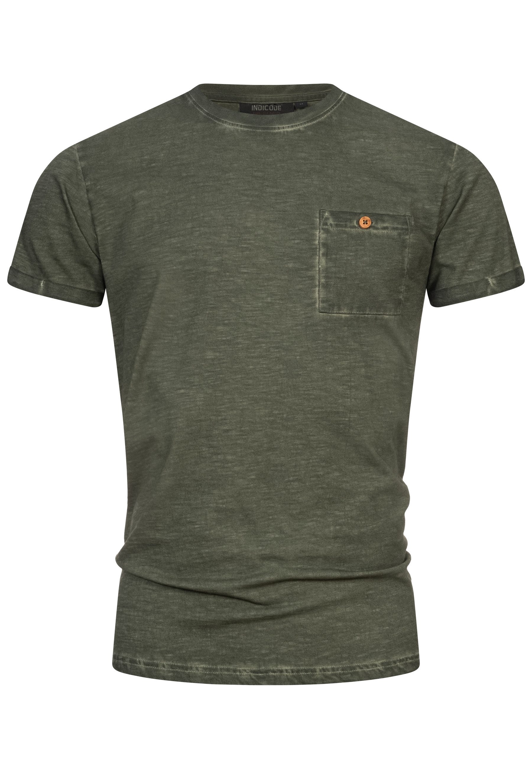 Indicode T-Shirt INKilmon T-Shirt mit Rundhals-Ausschnitt günstig online kaufen
