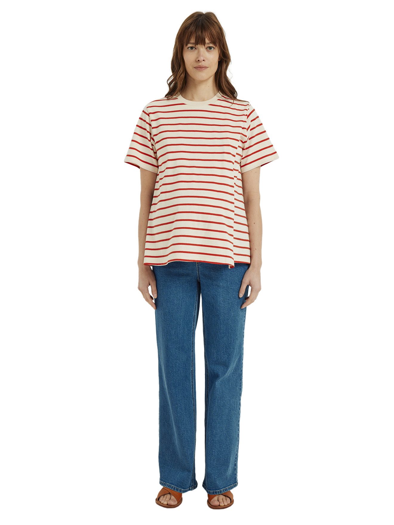 vertbaudet Umstandsshirt Ringelshirt für Schwangerschaft und Stillzeit