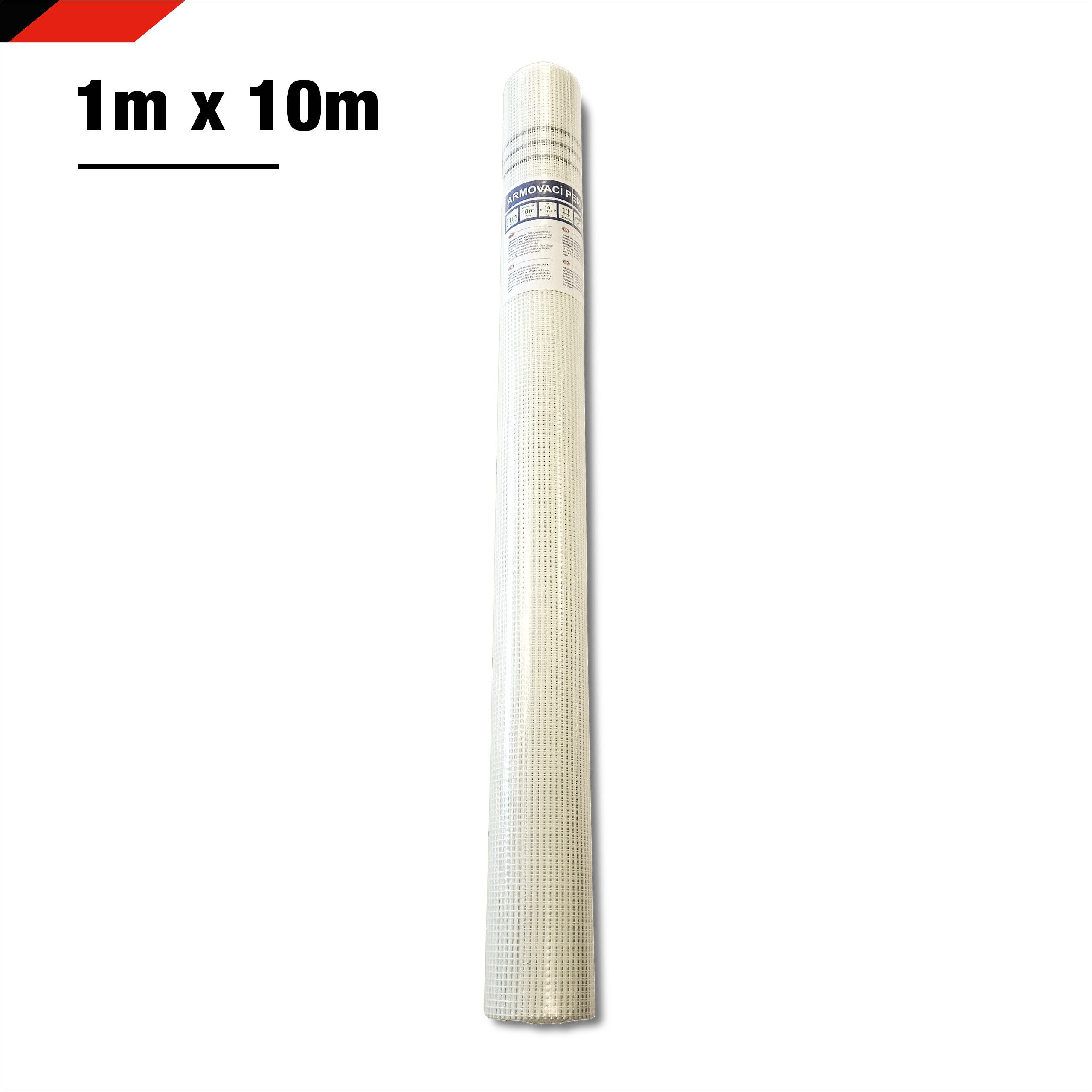 BRAVO Glaswolle Armierungsgewebe 145 g/m² 10 m² (1x10 m) Glasfaser 5x5 mm Innen, Außen – Bild 2 von 5
