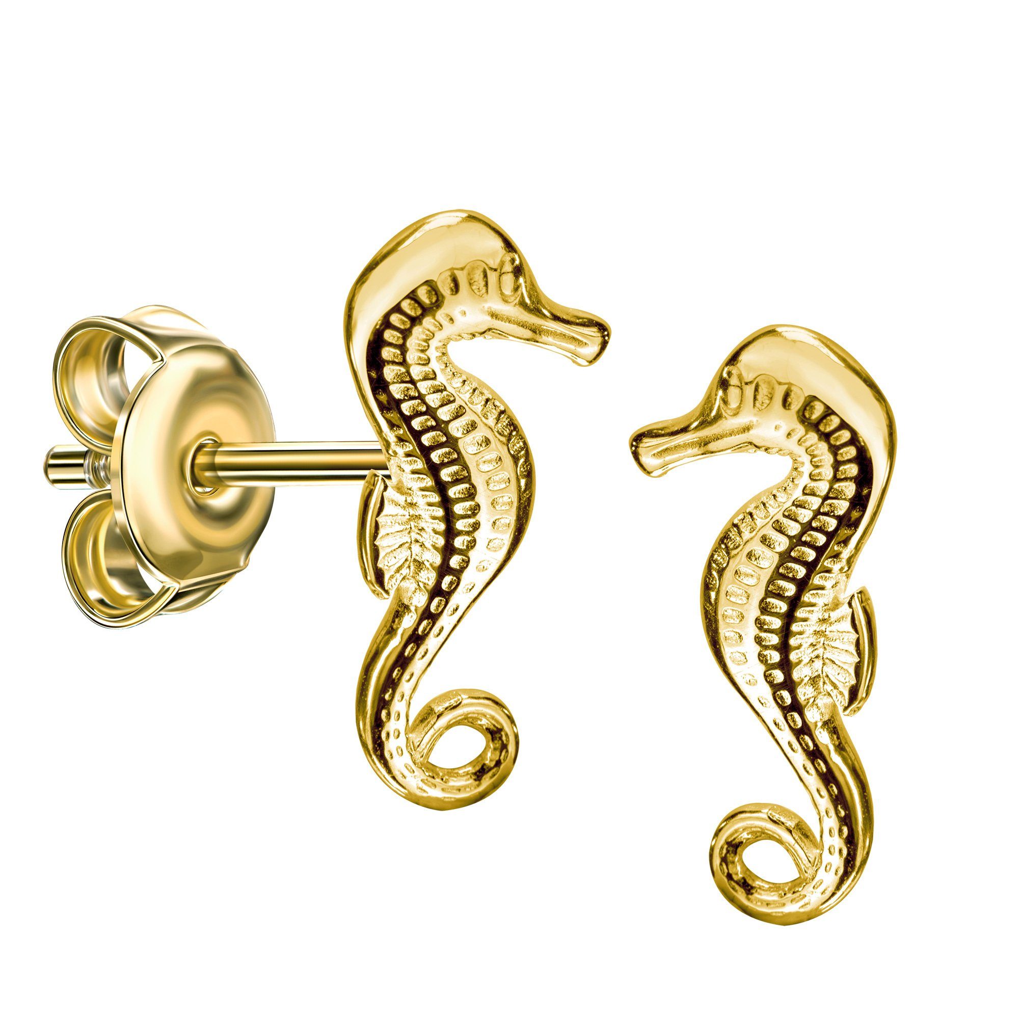 Ohrstecker-Set Seepferdchen Ohrstecker 333 Gold