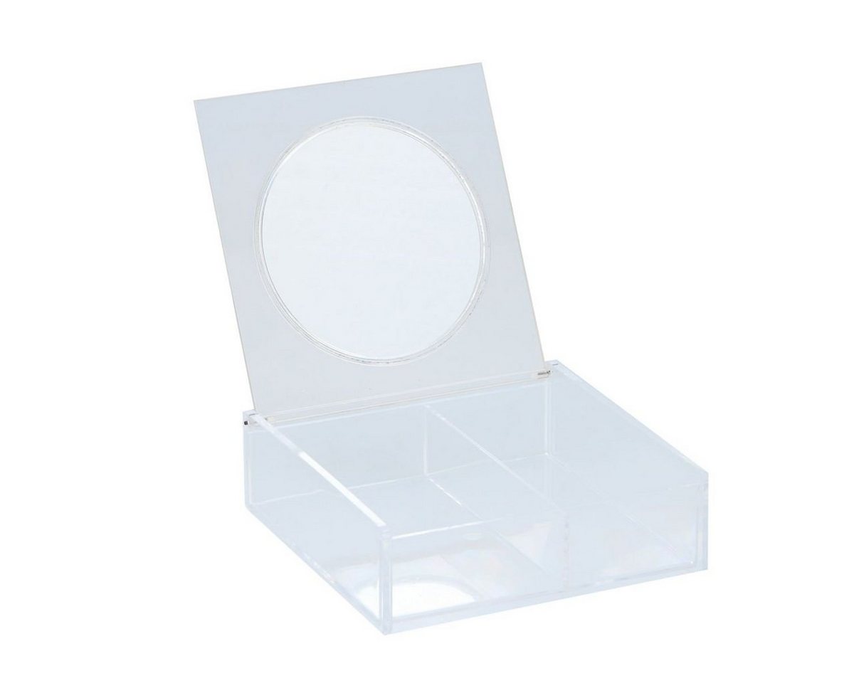 Thumbnail - Touch of Beauty Stapelbox Klappbarer Beauty Organizer mit 2 Fächern und Schminkspiegel, Klappbar mit Spiegel