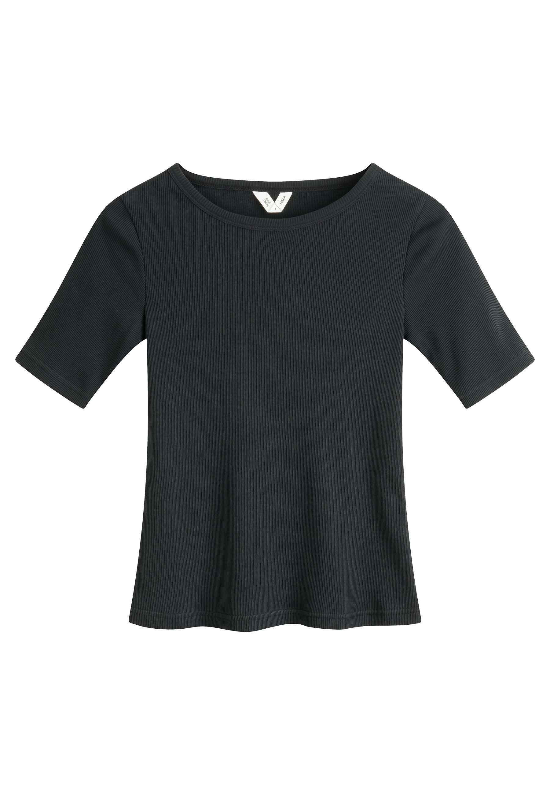 Kurzarmshirt Ripp T-Shirt Style JASLEEN