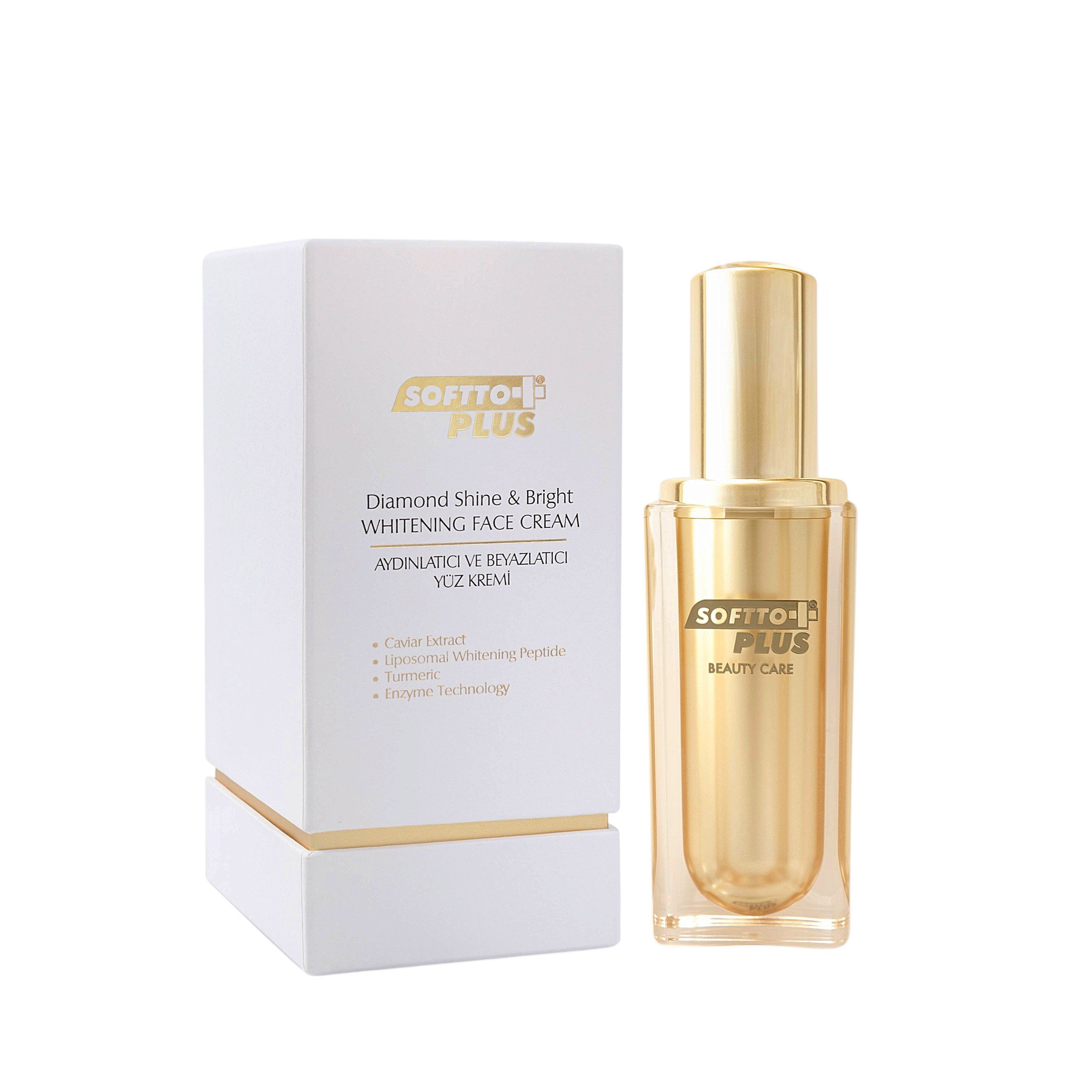 Softto Plus Hautcreme Diamond Shine & Bright Whitening Face Cream - Aufhellung & Pflege