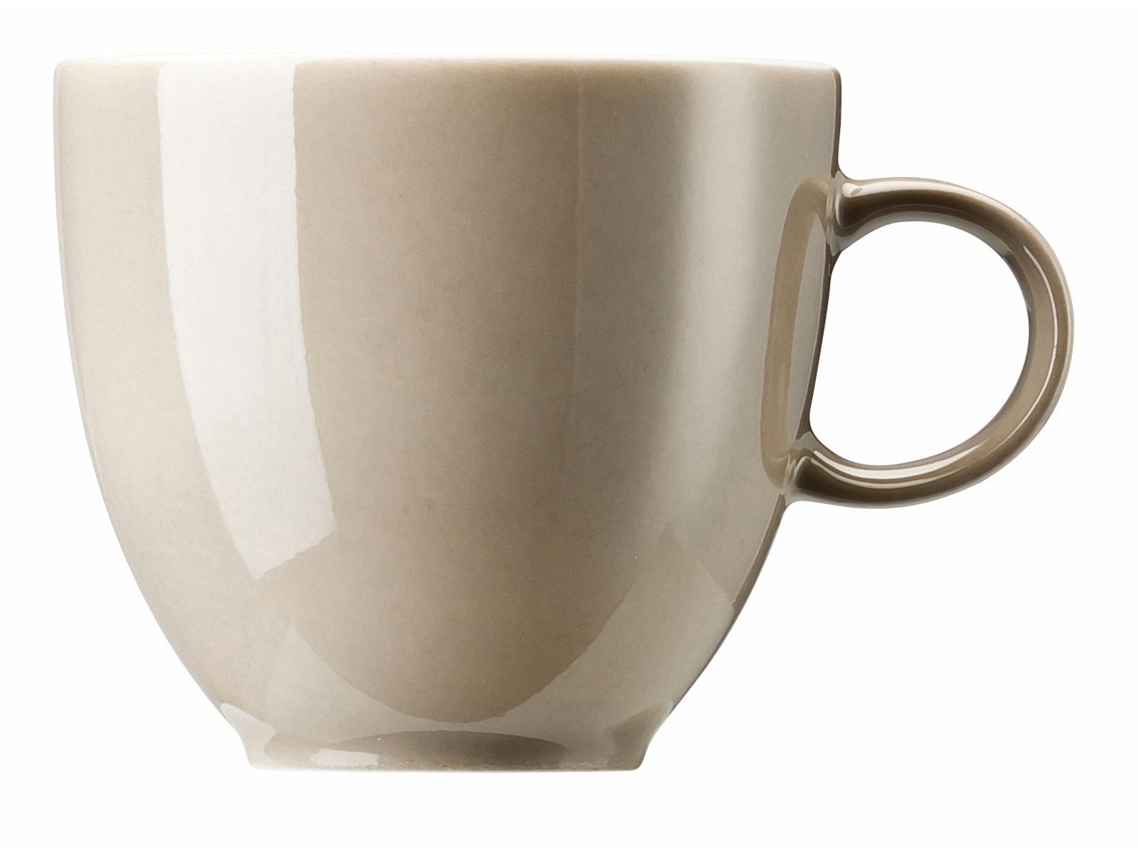 Thomas Porzellan Espressotasse Sunny Day Greige Espresso/Mokka-Obertasse 0,08 l, Porzellan, Tassen