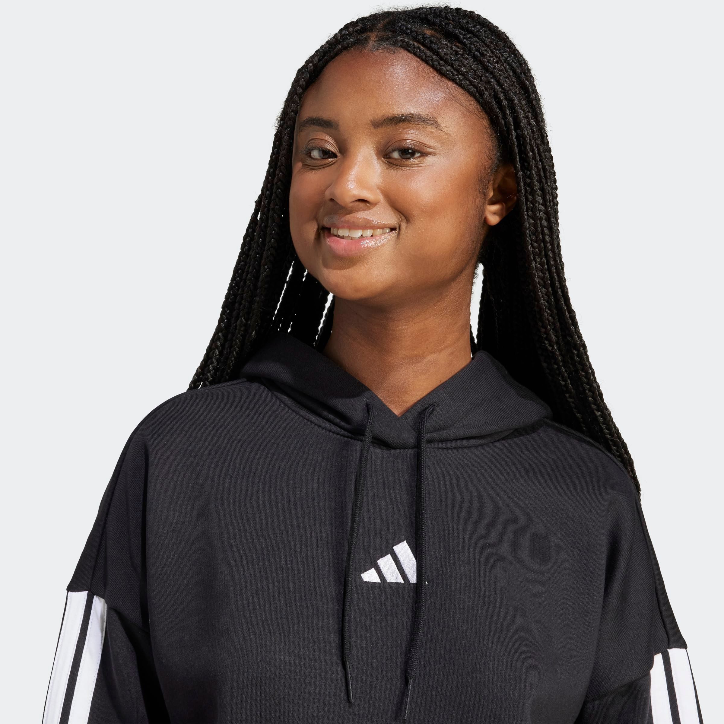 adidas Sportswear Kapuzensweatshirt ESSENTIALS 3-STREIFEN FLEECE-HOODIE