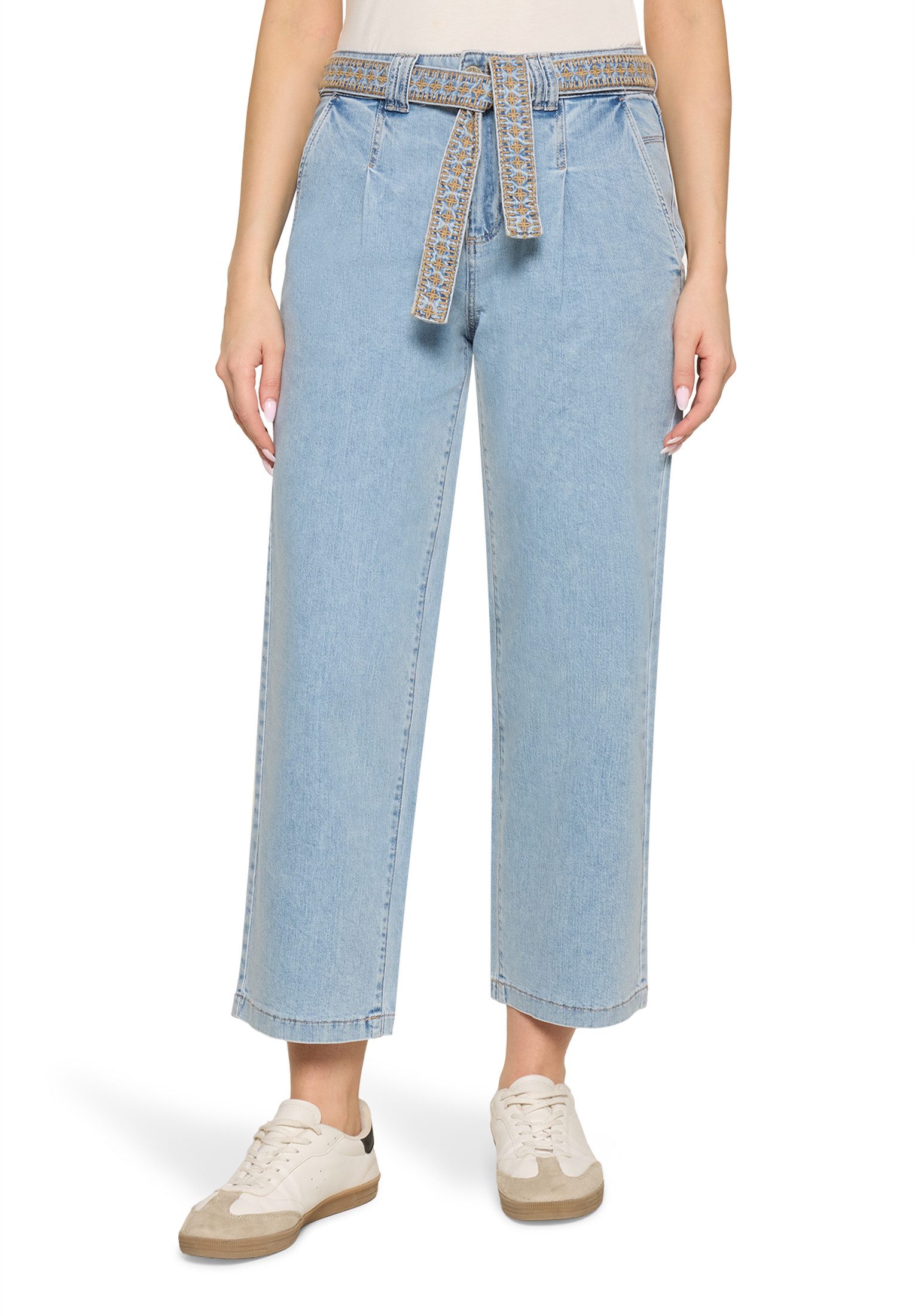 Cartoon Ankle-Jeans Damen mit Stickerei