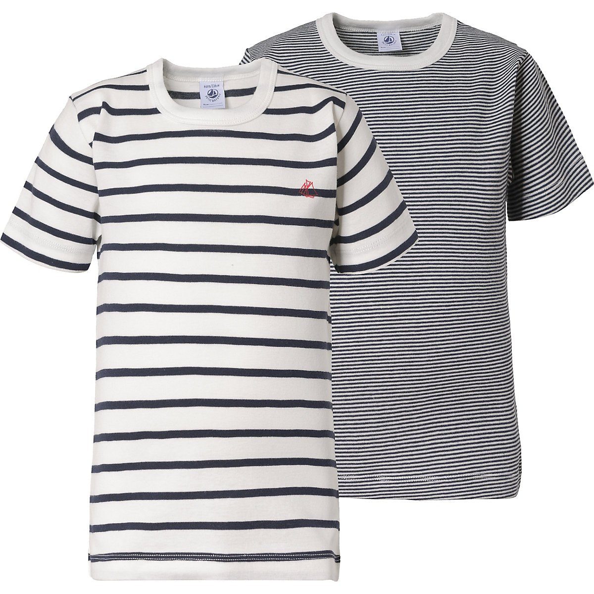 Wäsche/Bademode Unterwäsche Petit Bateau Unterhemd Unterhemden für Jungen, Doppelpack