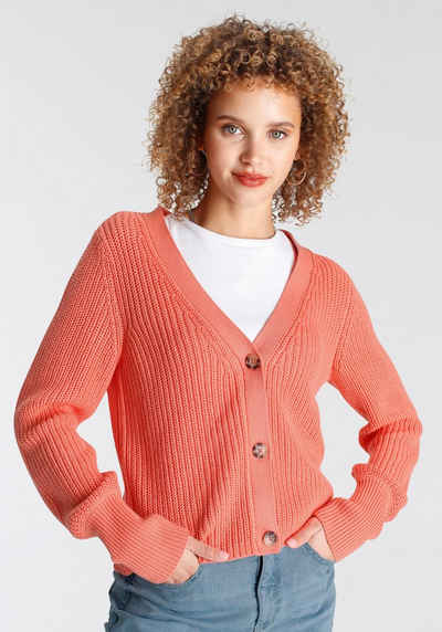 Tamaris Cardigan Cardigan Dreiknopf