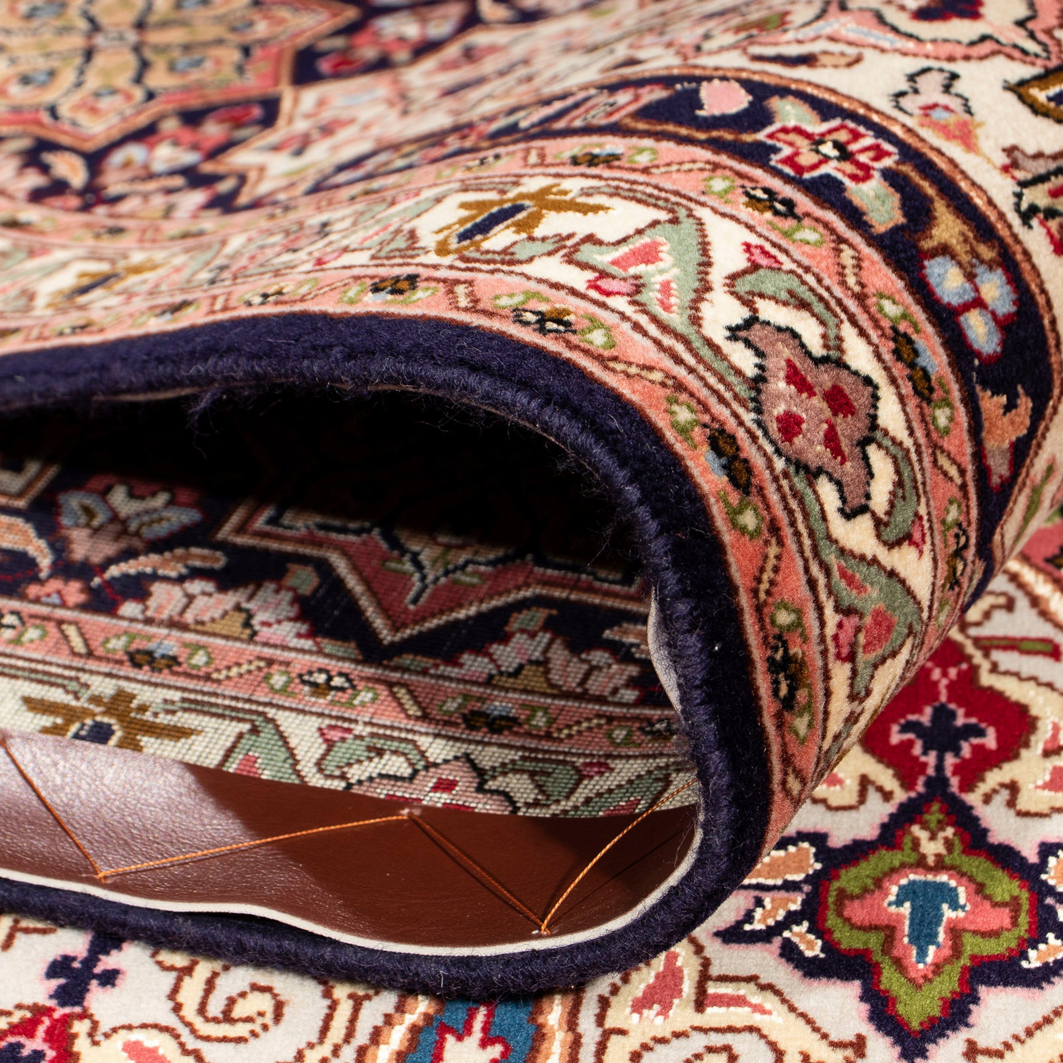 Orientteppich Perser - Täbriz - mit Einzelstück mehrfarbig, 7 x cm Höhe: mm, Zertifikat morgenland, - Royal rechteckig, Wohnzimmer, 204 255 Handgeknüpft, 
