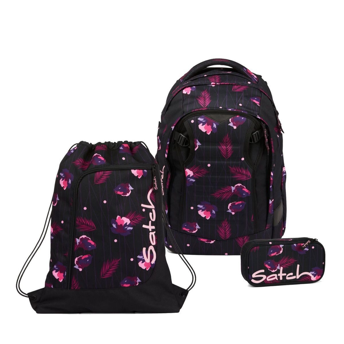 Satch Schulrucksack Match (3tlg., inkl. Schlamperbox und Sportbeutel)