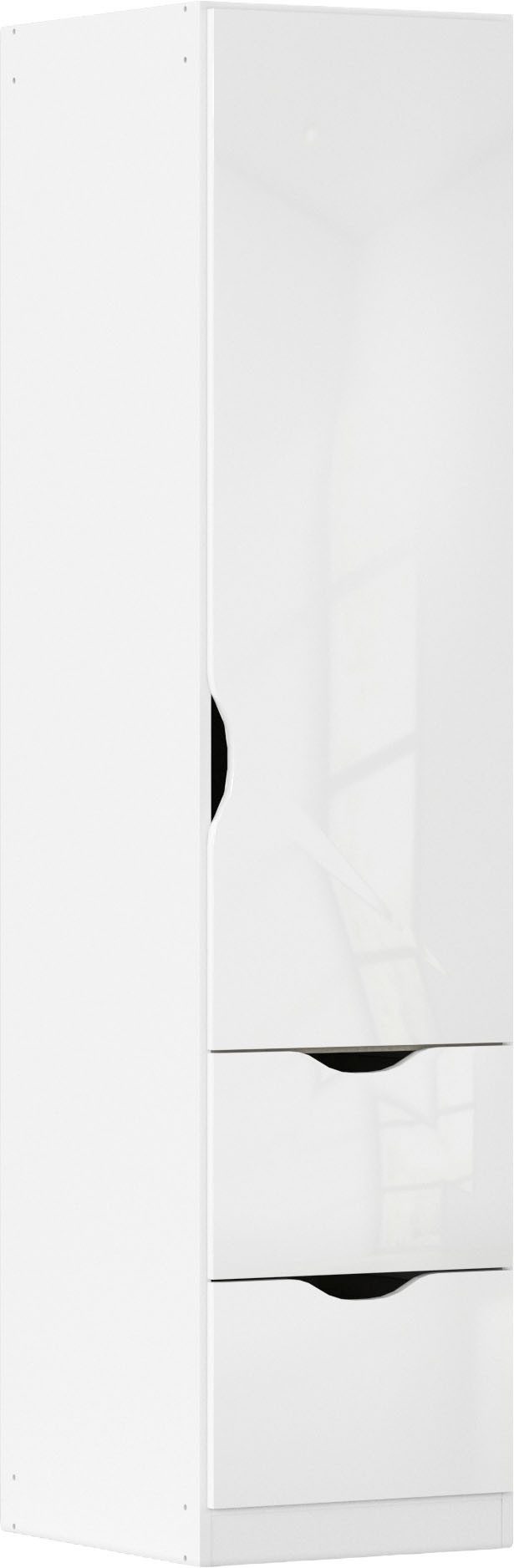 rauch Kleiderschrank Freiham mit Griffmulden und Schubkästen