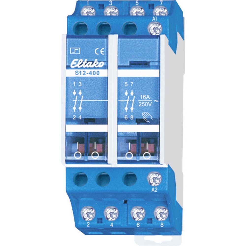 Eltako Stromstoßschalter Stromstoß-Schalter Hutschiene Eltako S12-400-230V 4 Schließer 230 V 10, (S12-400-230V)