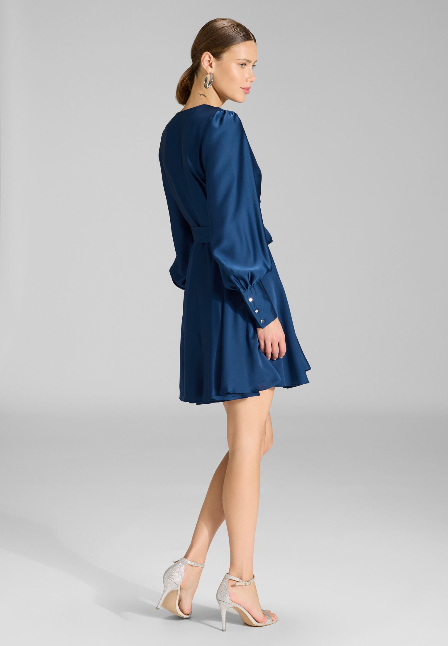 SWING Cocktailkleid - Cocktailkleid aus Satinchiffon Taillierter Schnitt mit ausgestelltem Rockteil
