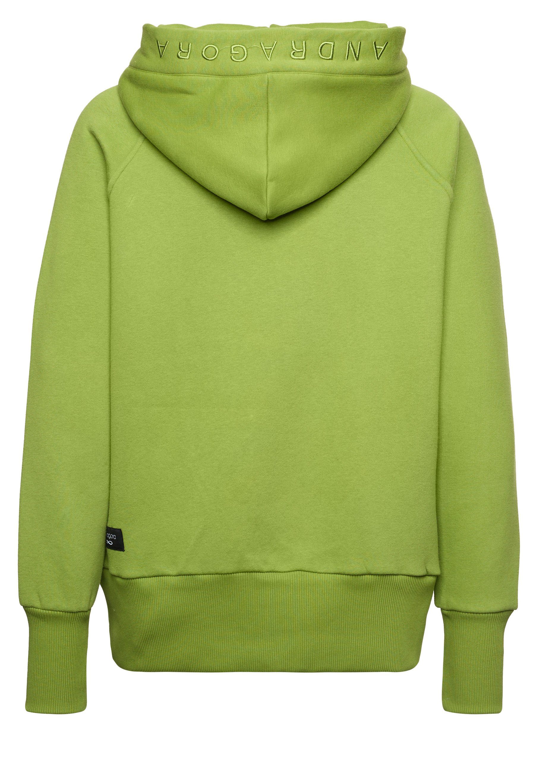 Decay Kapuzensweatshirt mit dezentem Frontprint olivgrün-grün