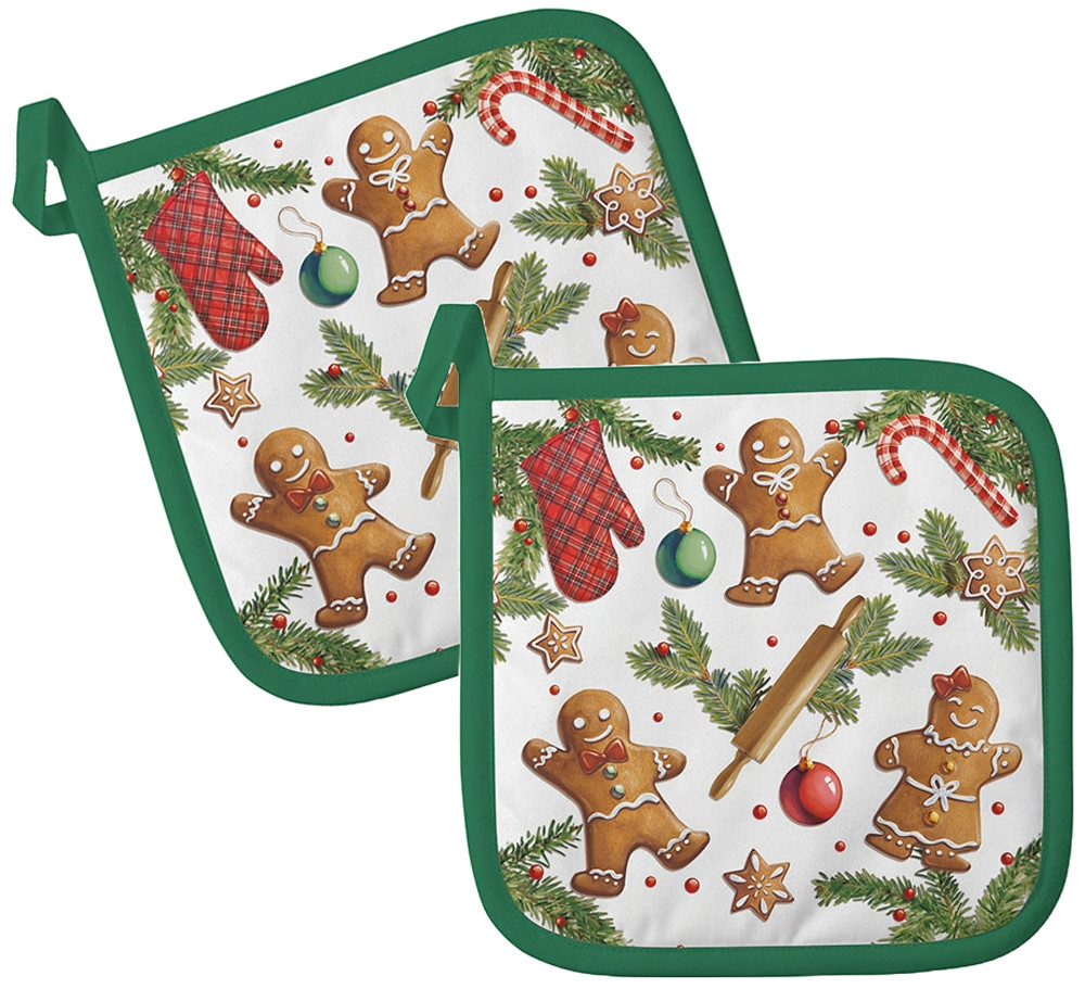 Ambiente® Topflappen Gingerbread cookies, (2-tlg., 2-teilig), hitzebeständi günstig online kaufen