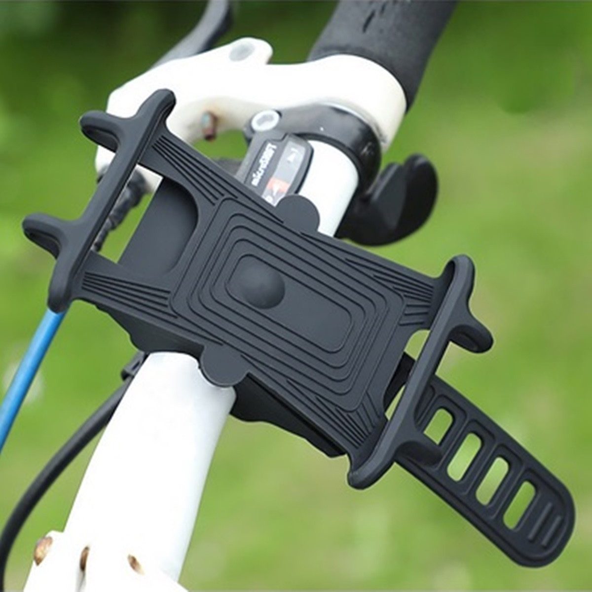 freenet TV Handy-Halterung Universal Handy-Halterung Fahrrad-Halter, (Fahrrad-Lenker Halter Universell auch für eBike Steuerungszugriff)
