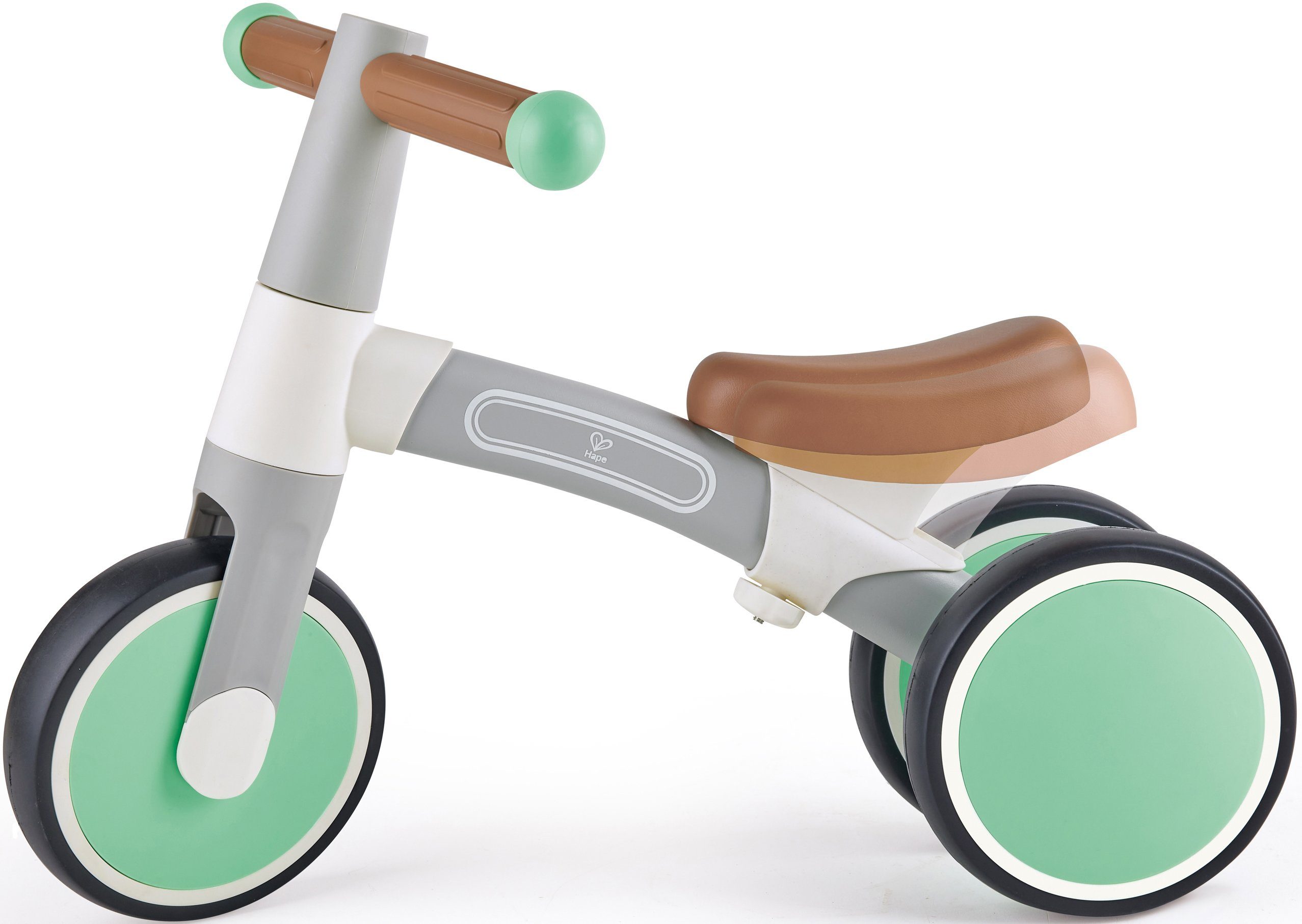 Hape Dreirad Mein erstes Lauf-Dreirad, Hellgrau, mit leichtem Aluminiumrahmen