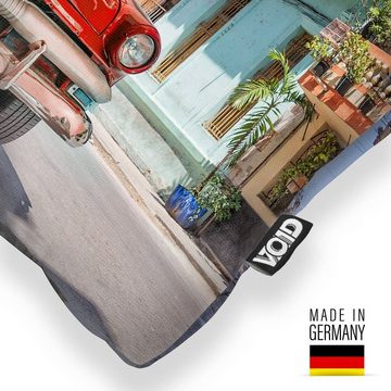 Kissenbezug, VOID (1 Stück), Sofa-Kissen Havana Vintage Car Oldtimer Cuba Kuba Karibik Werkstatt Urlaub Reisen Sommer Auto Fahrzeug Tuner Amerika Tropen Stadt