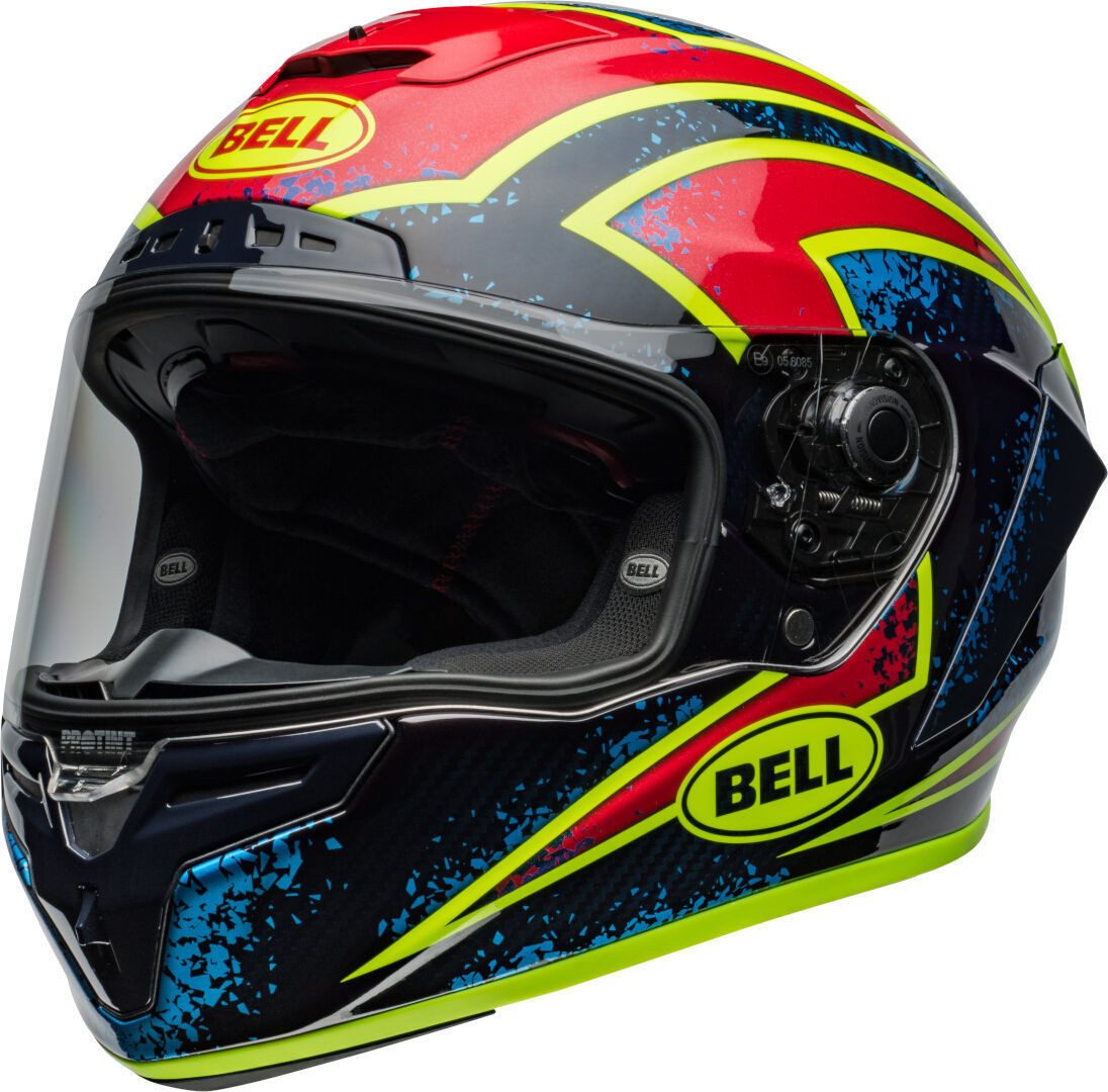 Bell Motorradhelm Race Star DLX Flex Xenon Helm, vorbereitet für Kommunikationssystem