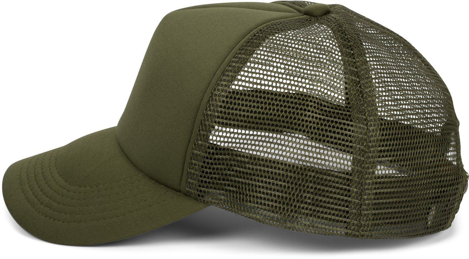 Cap Mesh Cap styleBREAKER Trucker Dunkeloliv 5-Panel (1-St)