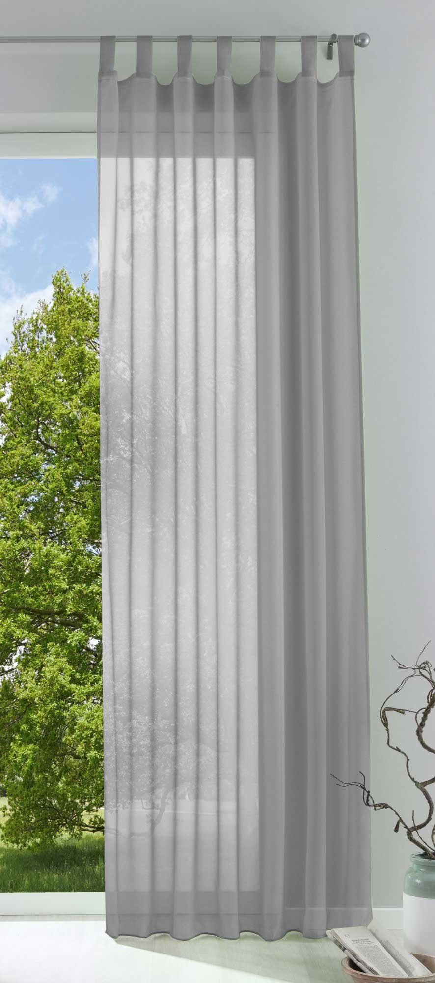 Gardinenbox Gardine, Schlaufen (1 St), transparent, günstig online kaufen