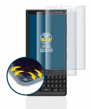 BROTECT Full-Screen Schutzfolie für BlackBerry Key2, Displayschutzfolie, 2 Stück, 3D Curved matt entspiegelt Full-Screen Anti-Reflex