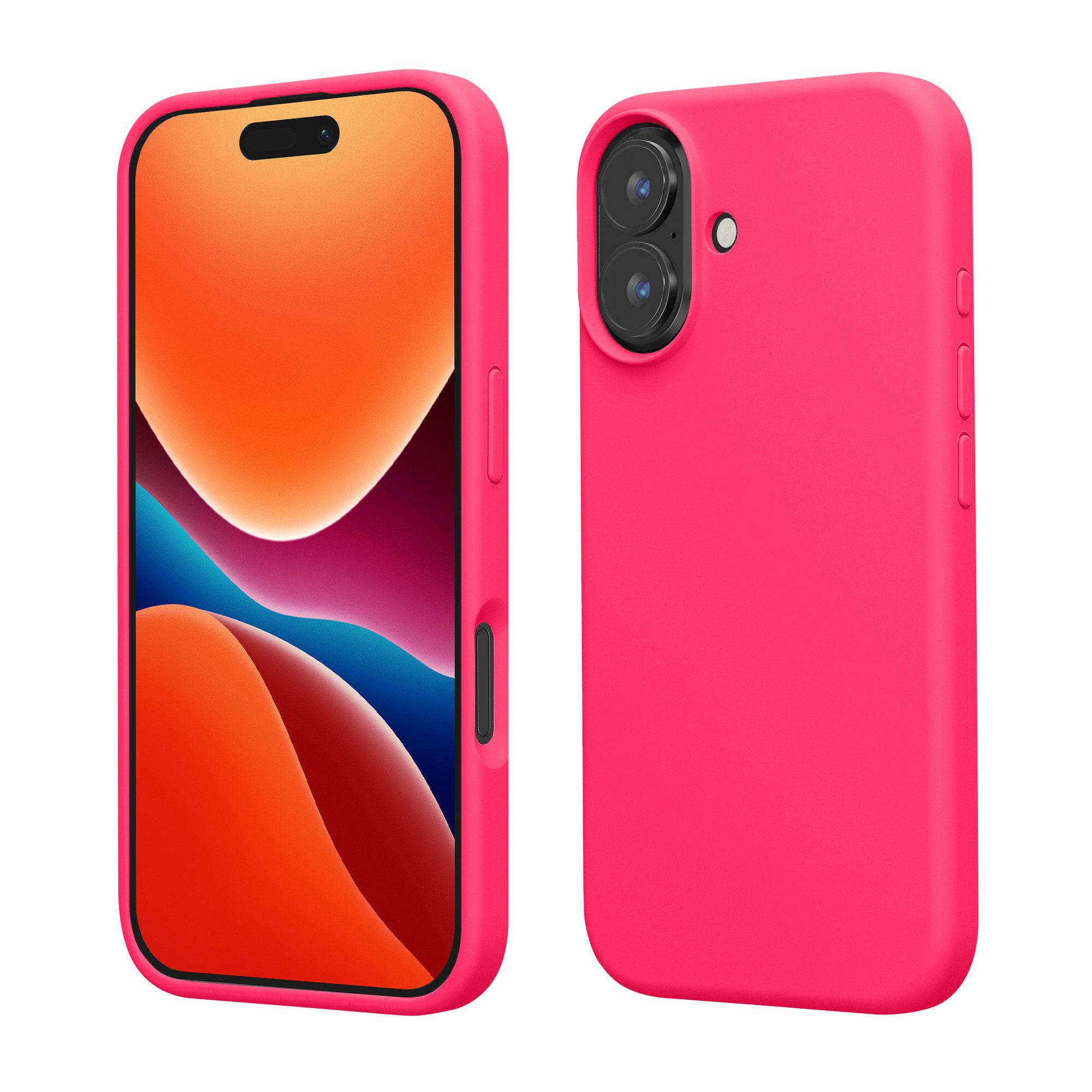 kwmobile Handyhülle Hülle für Apple iPhone 16, Hülle Silikon gummiert - Handyhülle - Handy Case Cover