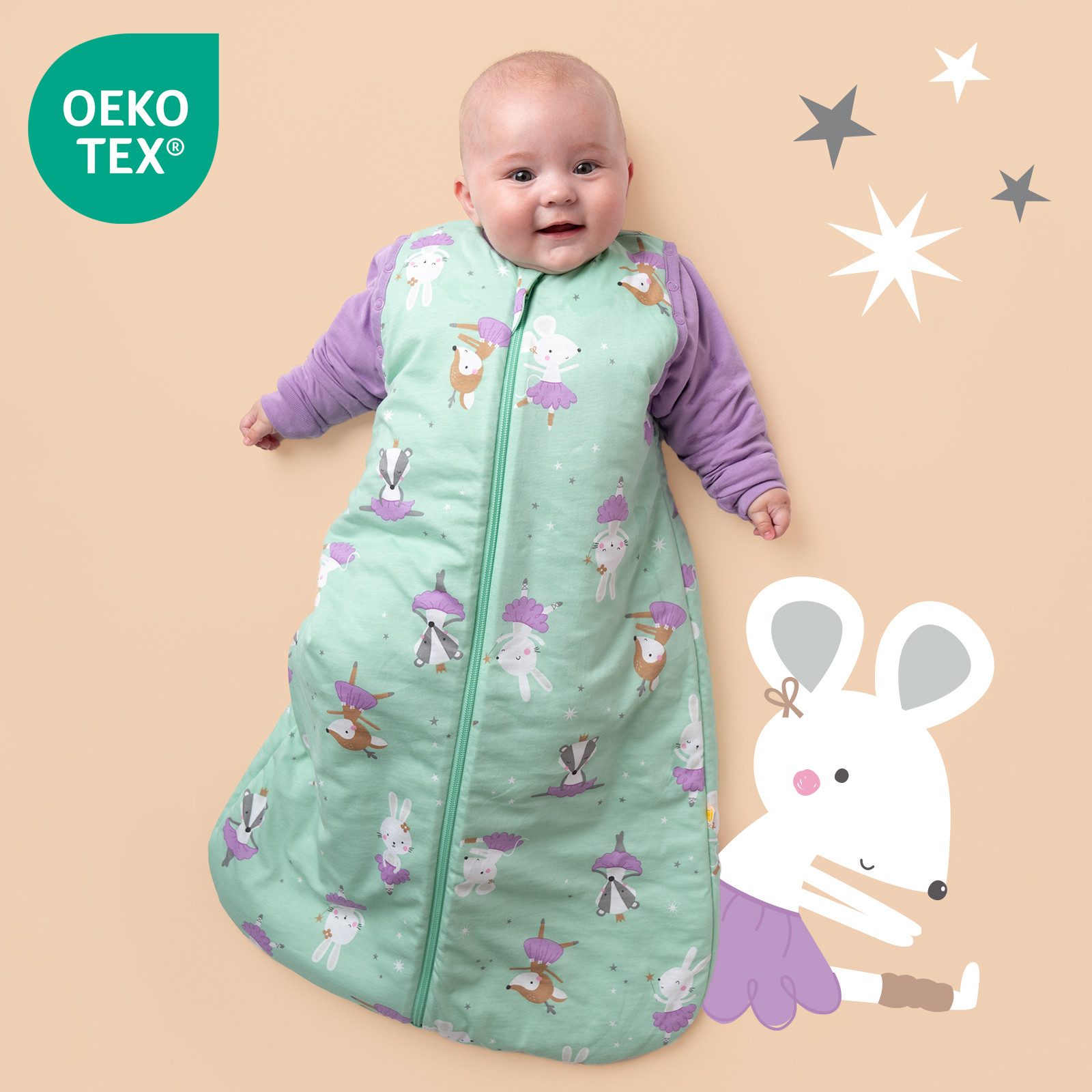 Schlummersack Kinderschlafsack Babyschlafsack, 2.5 Tog OEKO-TEX günstig online kaufen