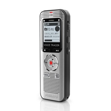 Philips DVT2010 Audiorecorder Digitales Aufnahmegerät (8GB, 40 Stunden Batterielaufzeit, UKW Radio)