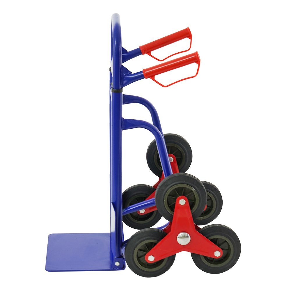 PROREGAL® Sackkarre Ergonomiche Teleskop-Treppensackkarre HxBxT 114x48x62cm, Last 180kg, (Traglast 180kg) – Bild 3 von 5