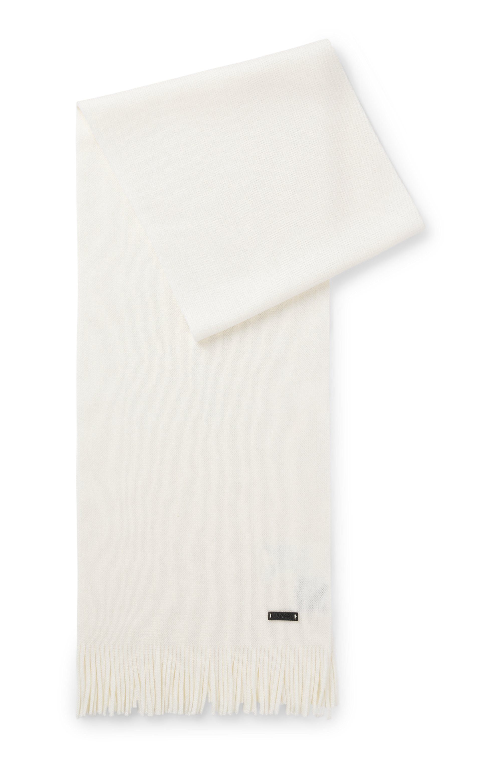BOSS Schal Albas, aus Schurwolle mit Raschel-Strick, 170 x 25 cm