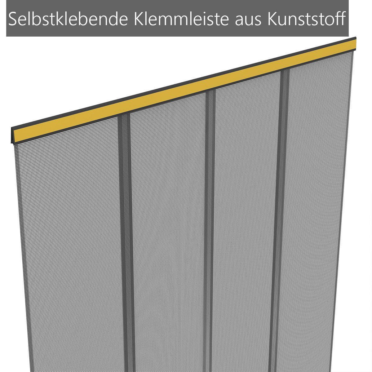 DILUMA Insektenschutz-Vorhang Insektenschutz Vorhang Fiberglas Ohne Individuell cm, Kürzbar, 100x220 aus Lamellen Bohren, (1-St)