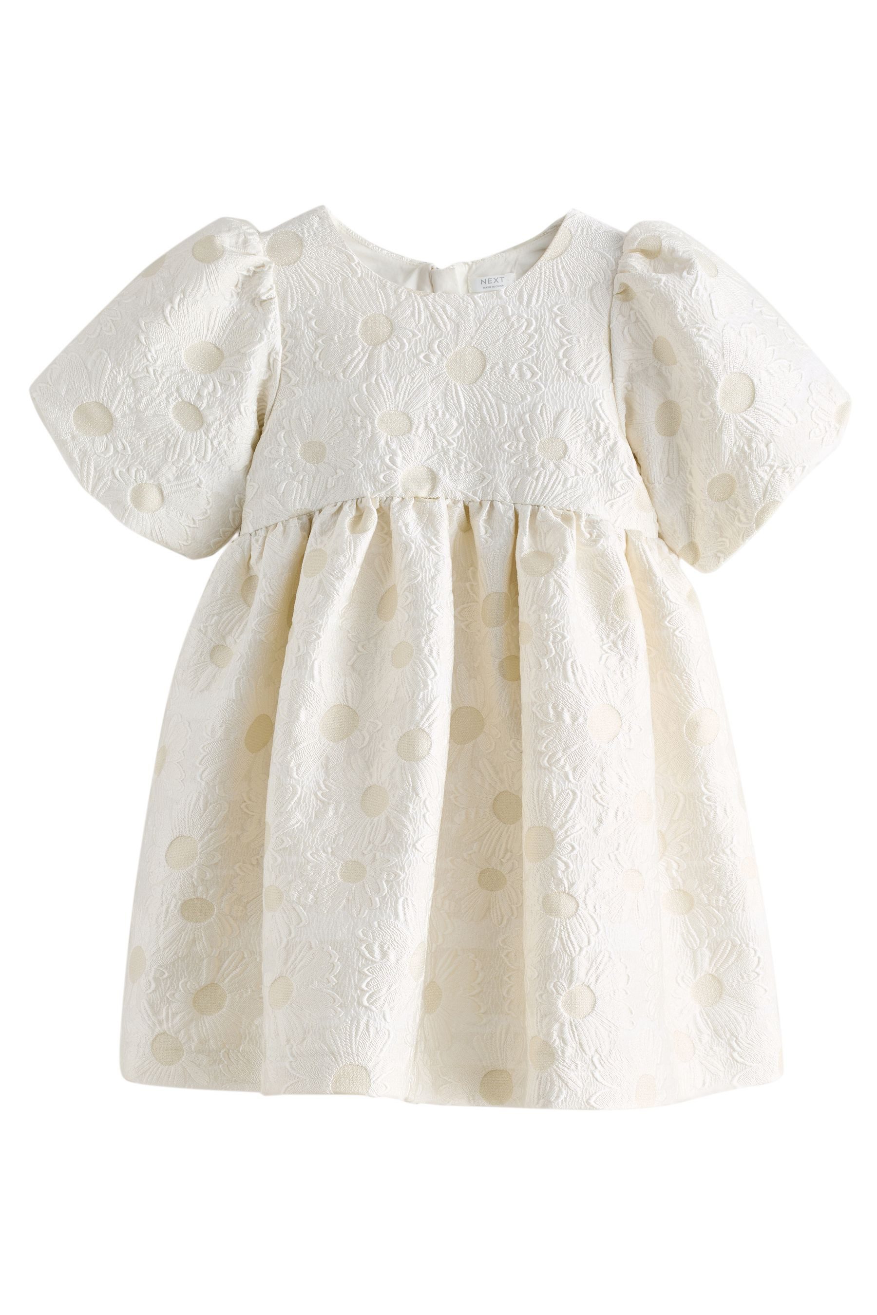 Next Partykleid Strukturiertes, geblümtes, festliches Kleid (1-tlg)