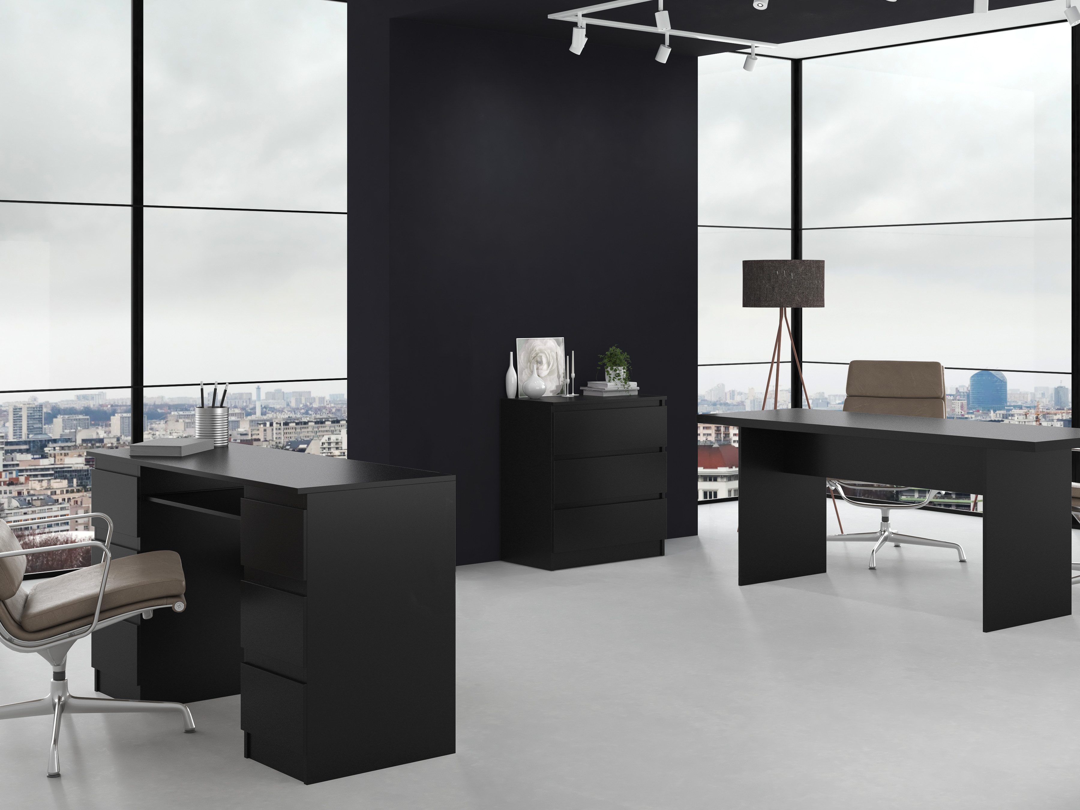 Raumhirsch Furniture Kommode Sideboard 70 cm breit (Maße 40 x 70 x 75 cm, 3 Schubladen), verschiedene Farben – Bild 5 von 5