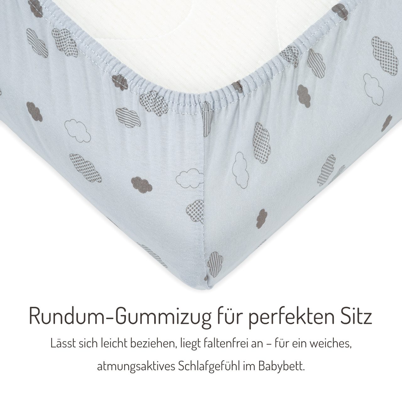 FabiMax Spannbettlaken 90x55 cm 100% Baumwolle – Bild 2 von 3