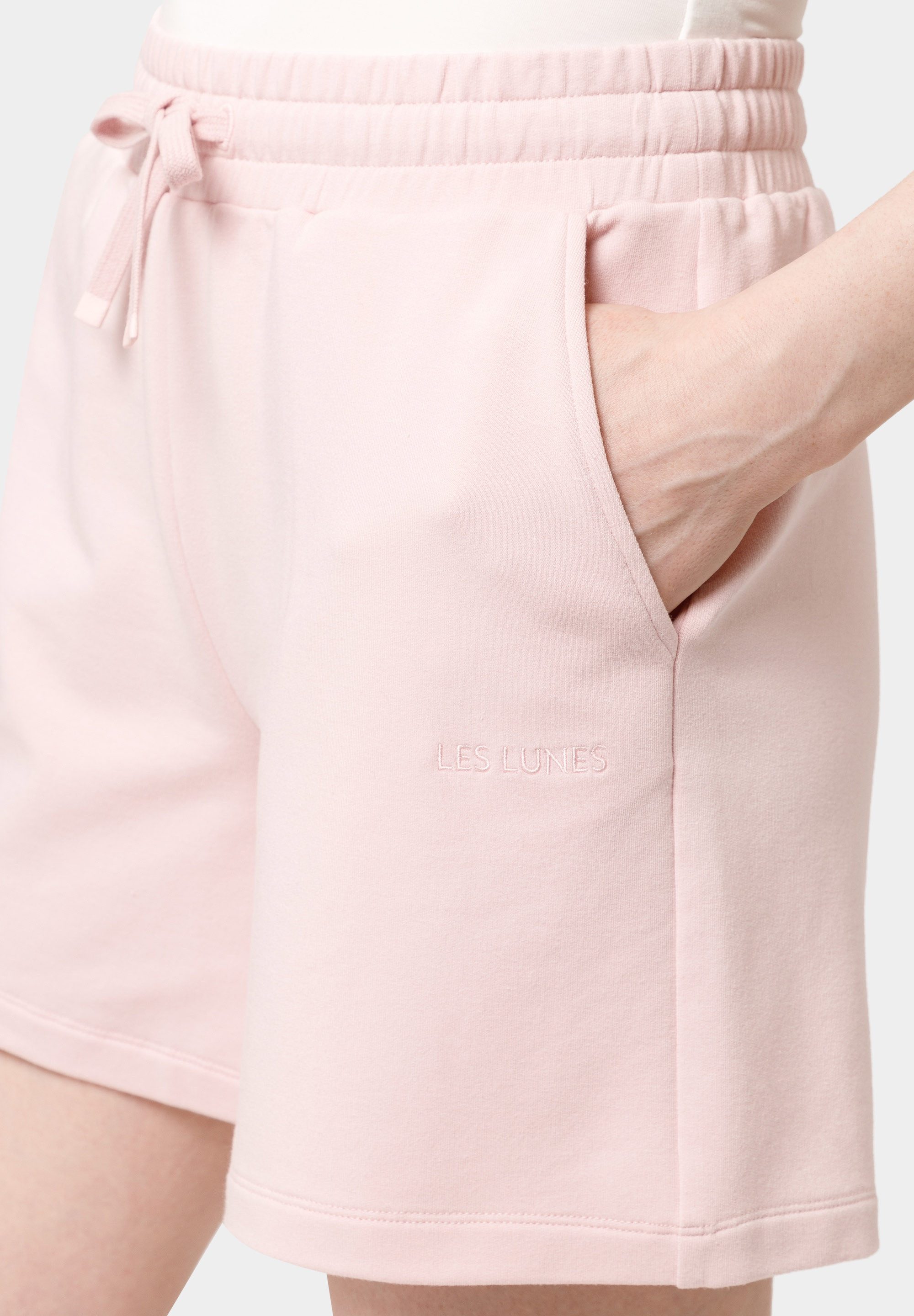 Les Lunes Jogginghose BONNIE Shorts Sweatshorts, Kordelzug, Seitentaschen, weicher Baumwoll Mix, Komfort