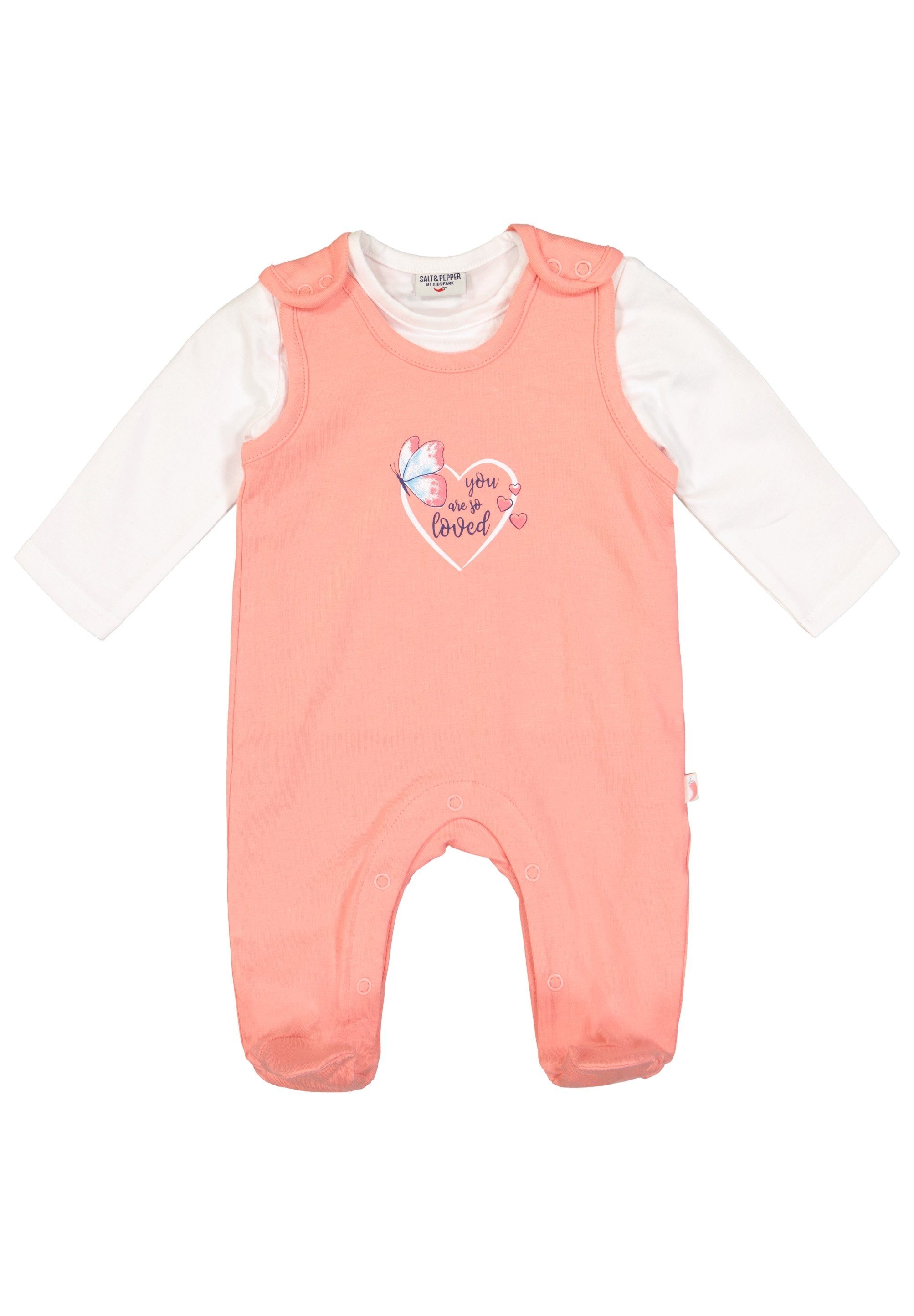 (2-tlg) Playsuit Pri. AND SALT Heart Jogginganzug PEPPER peach