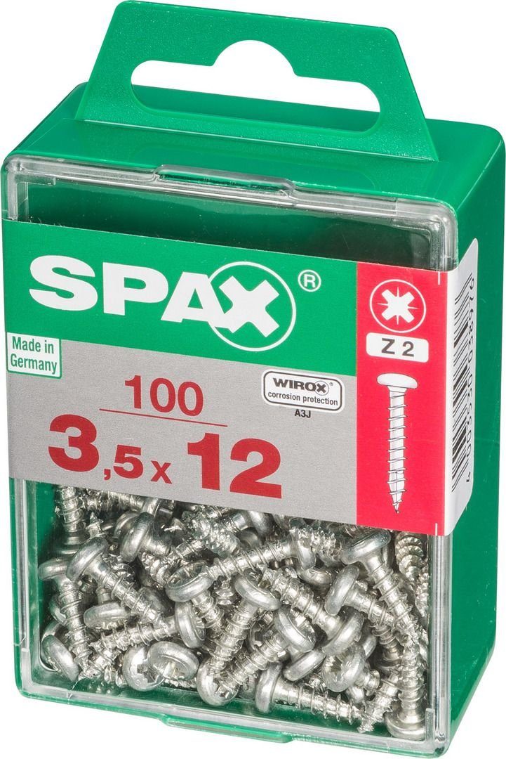 Universalschrauben Holzbauschraube x - TX 3.5 20 100 12 SPAX mm Spax