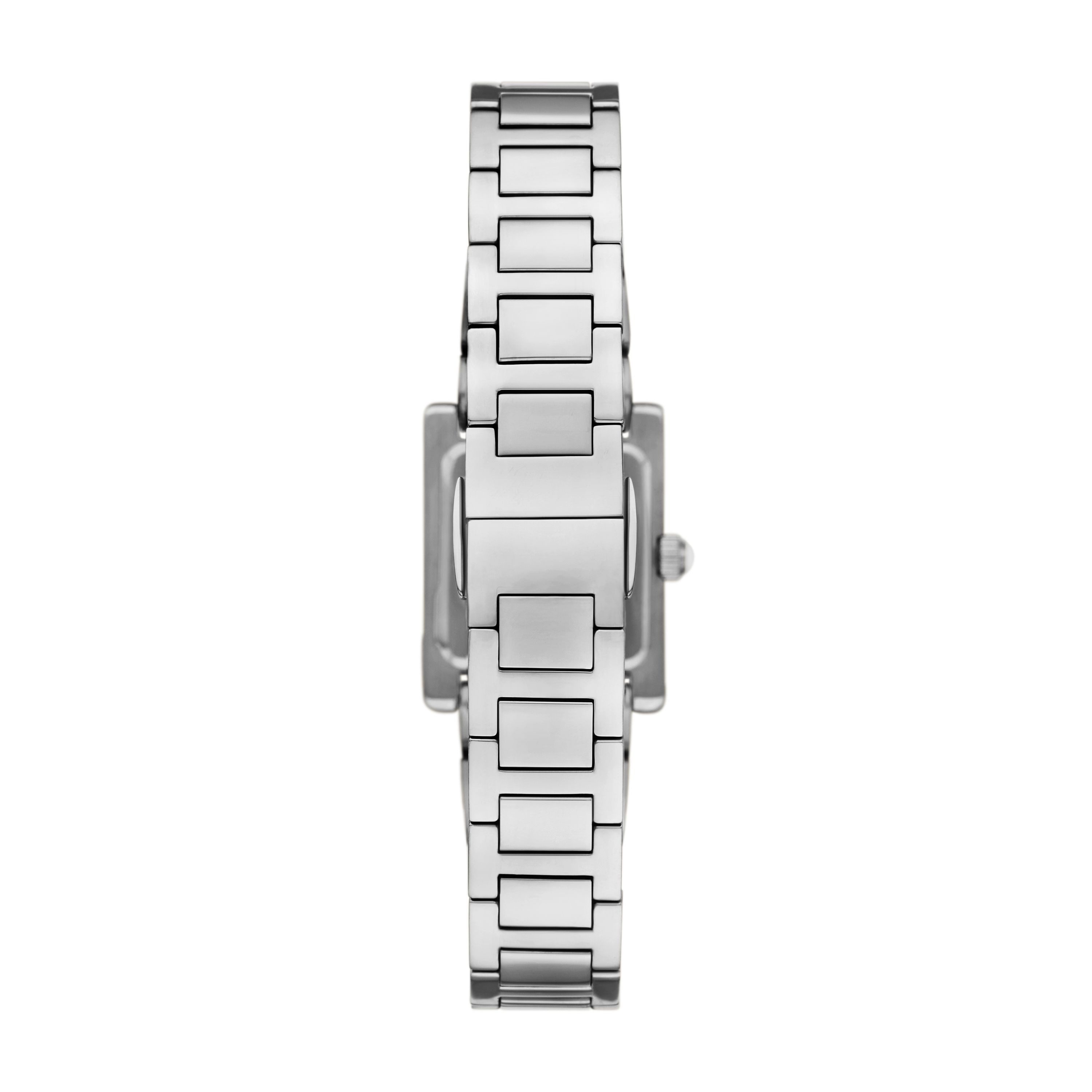 Emporio Armani Quarzuhr AR11794, Armbanduhr, Damenuhr, Edelstahlarmband, analog, Glassteine