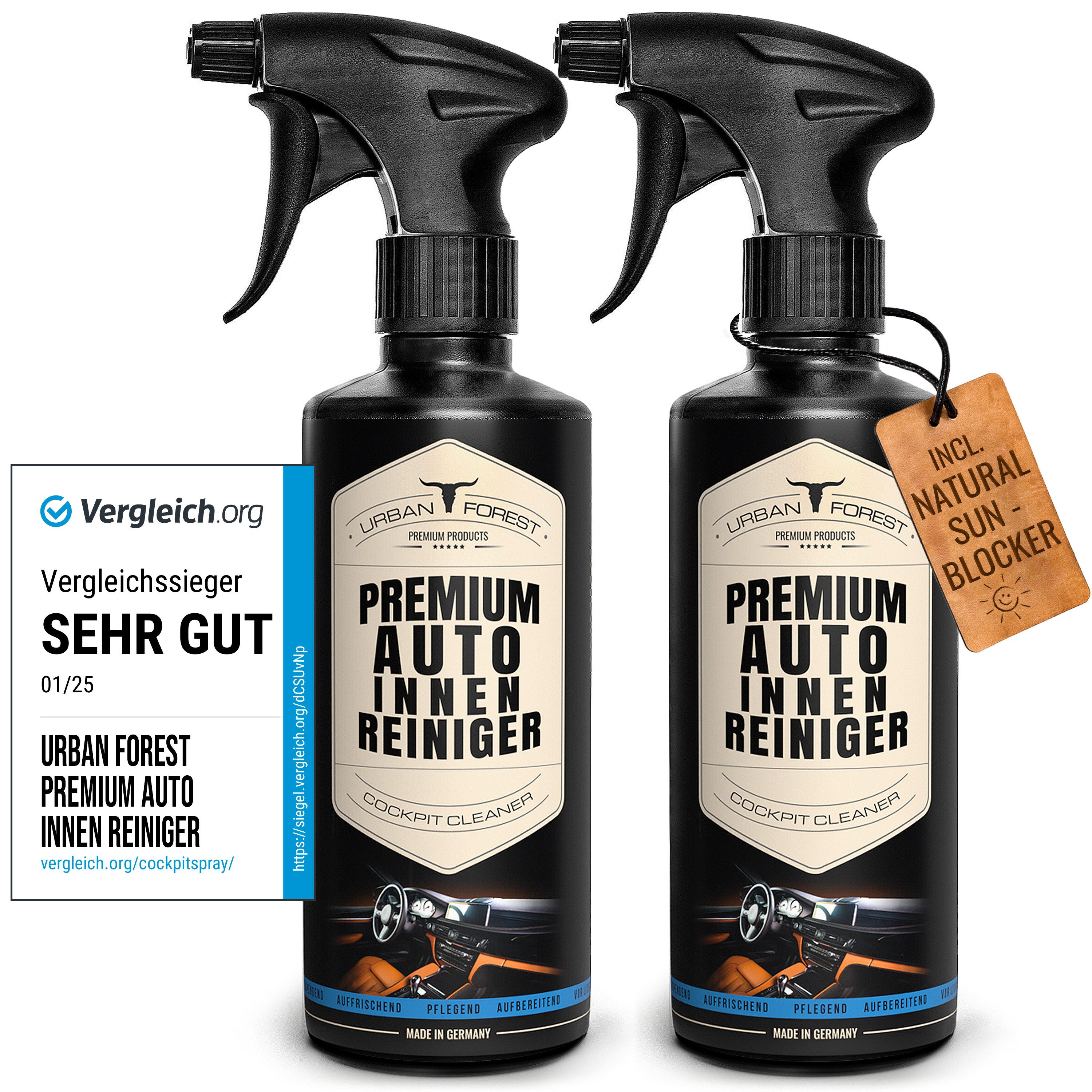 Auto Innenraumreiniger für Cockpitpflege & Innenraumpflege 500ml Auto-Reinigungsmittel