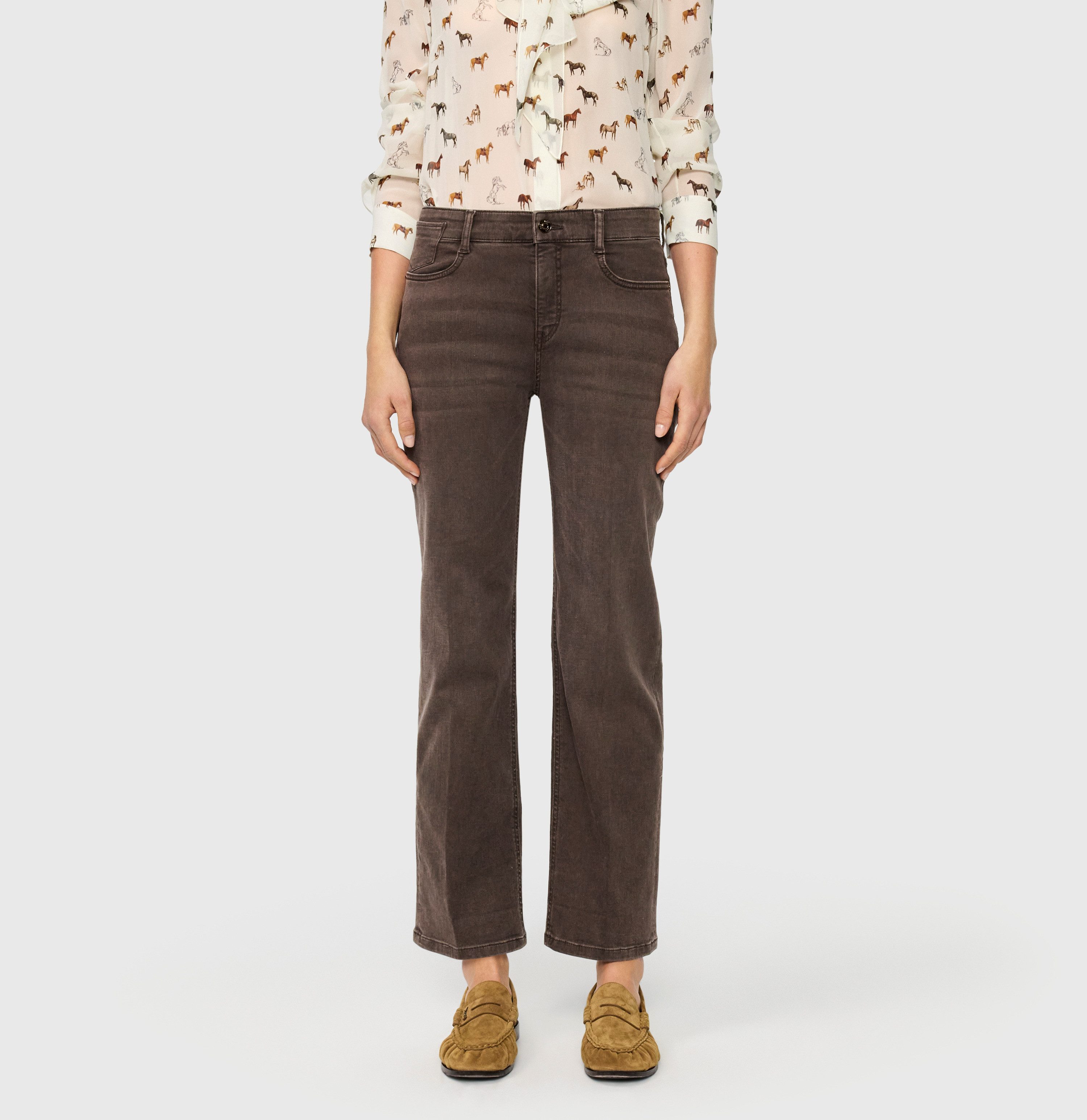 MAC Bootcut-Jeans LAURA Figurformende Denim-Qualität