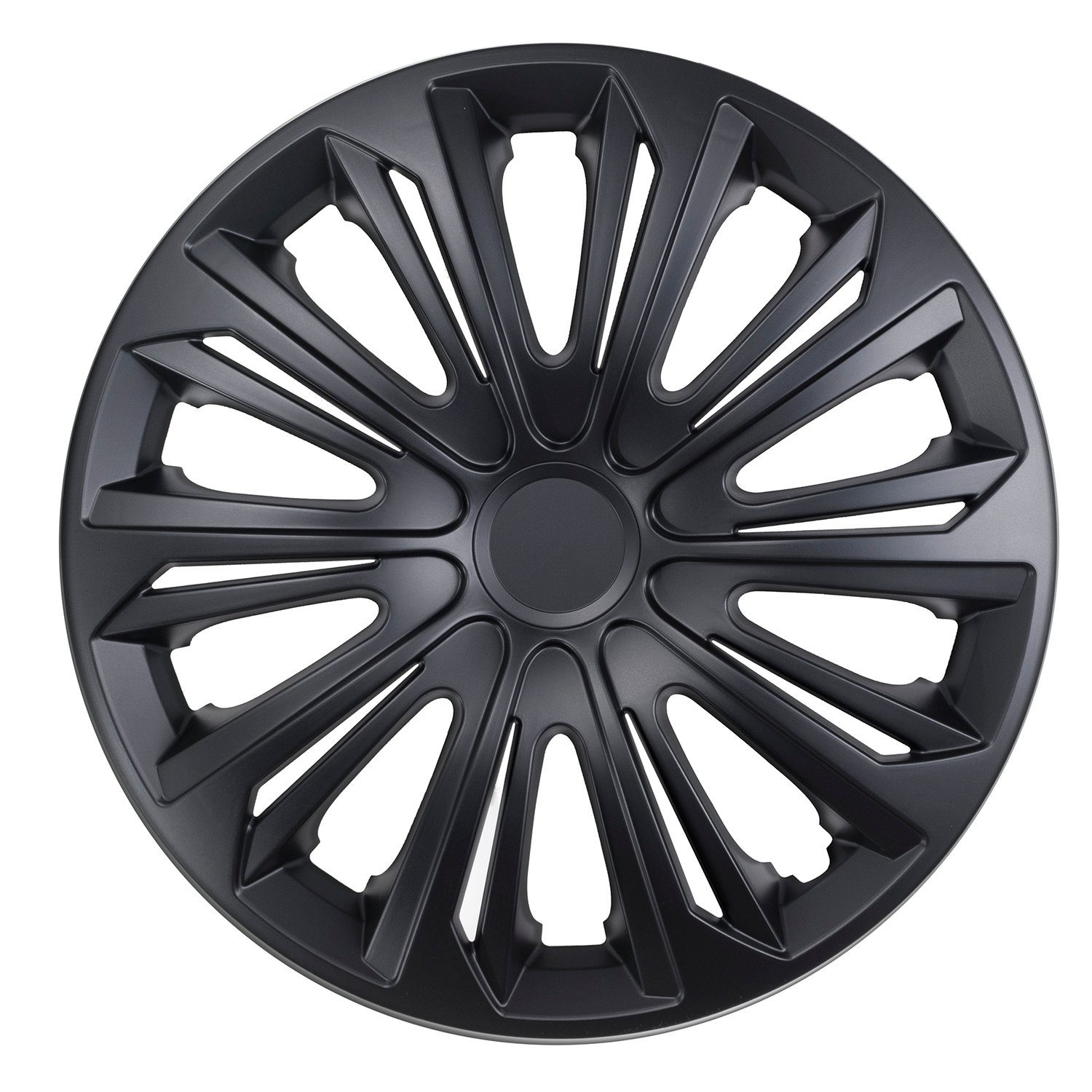 Auto Rad Kappen 4 Alu-Design Radkappen In 15 Zoll "STIG" Schwarz Glanz Für Mini Schwarze Radkappen Glanz