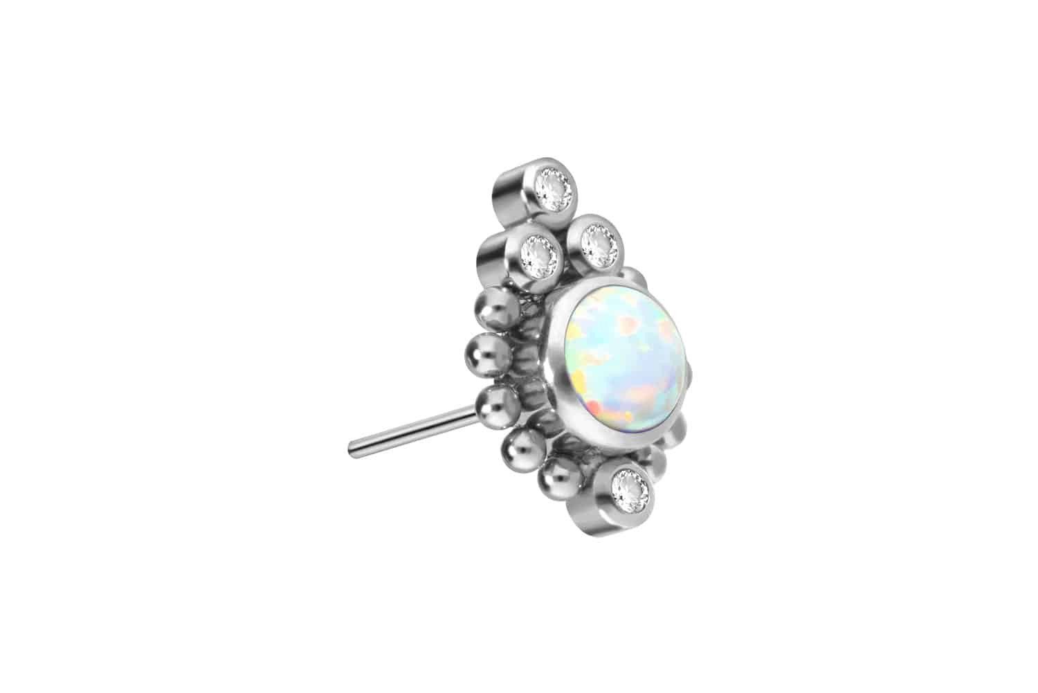 PIERCINGLINE Piercing-Set Titan Aufsatz mit Push günstig online kaufen