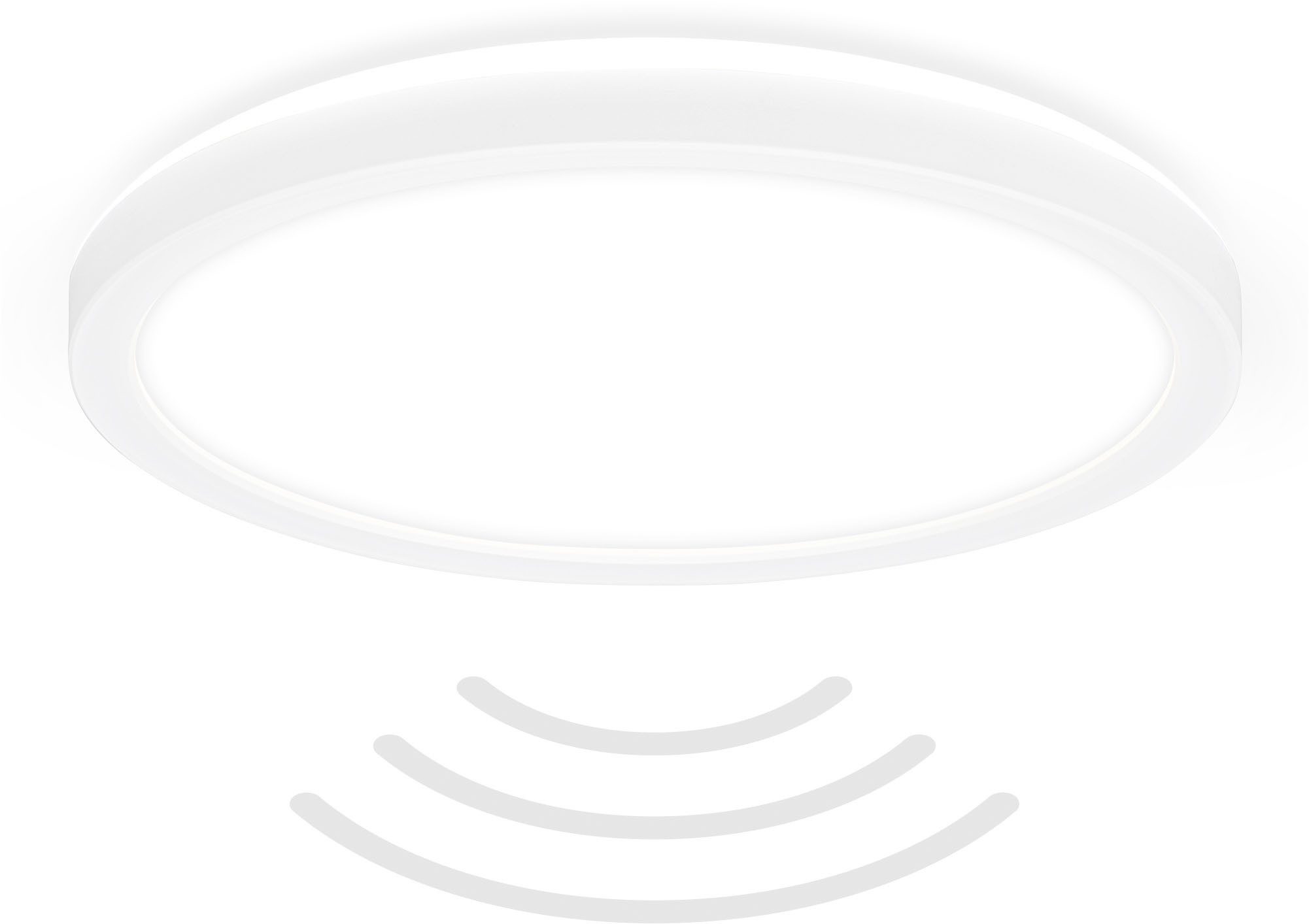 B.K.Licht LED Deckenleuchte BKL1604 Ultraflache LED Badleuchte, mit Microwa günstig online kaufen