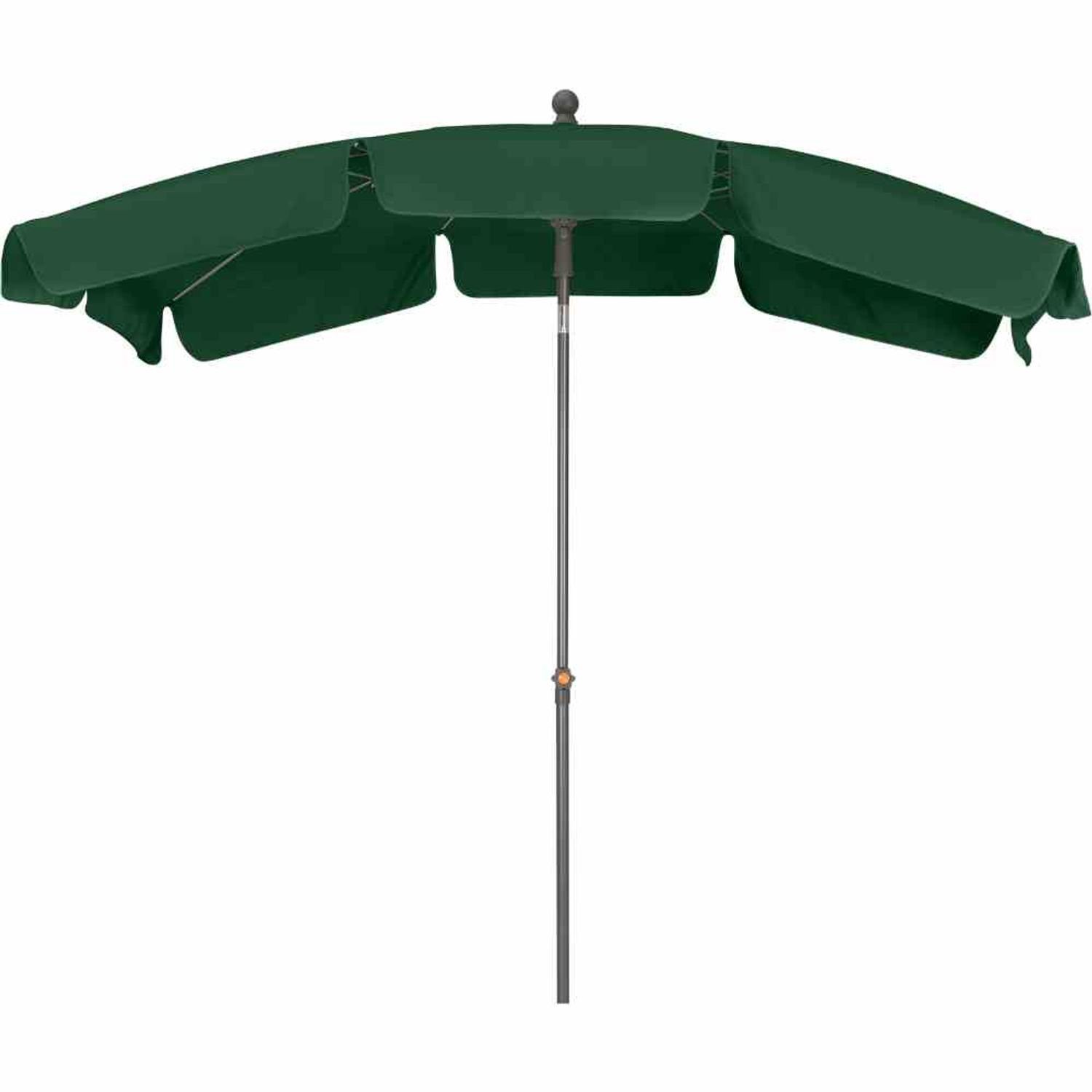 Siena Garden Sonnenschirm Tropico Mittelstockschirm anthrazit/grün 210x140cm Gestell Stahl anthr