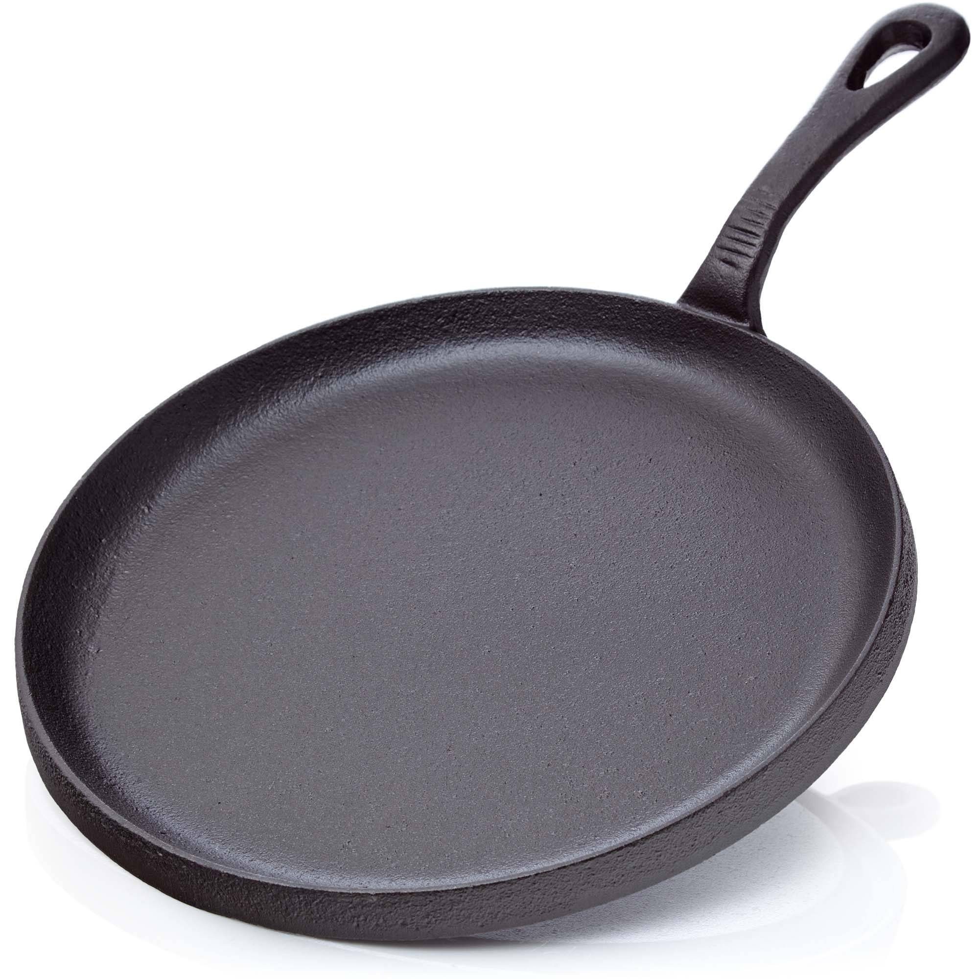 BBQ Nerd Crêpepfanne Ø Antihaftpfanne Feuerstelle cm, / Ø Crêpes Spiegelei Gusseisen Crepepfanne Pfannkuchen cm Grill für exzellenter 19 26 (Pfanne Herd ǀ, Induktion für Wärmeleitung), mit einschl