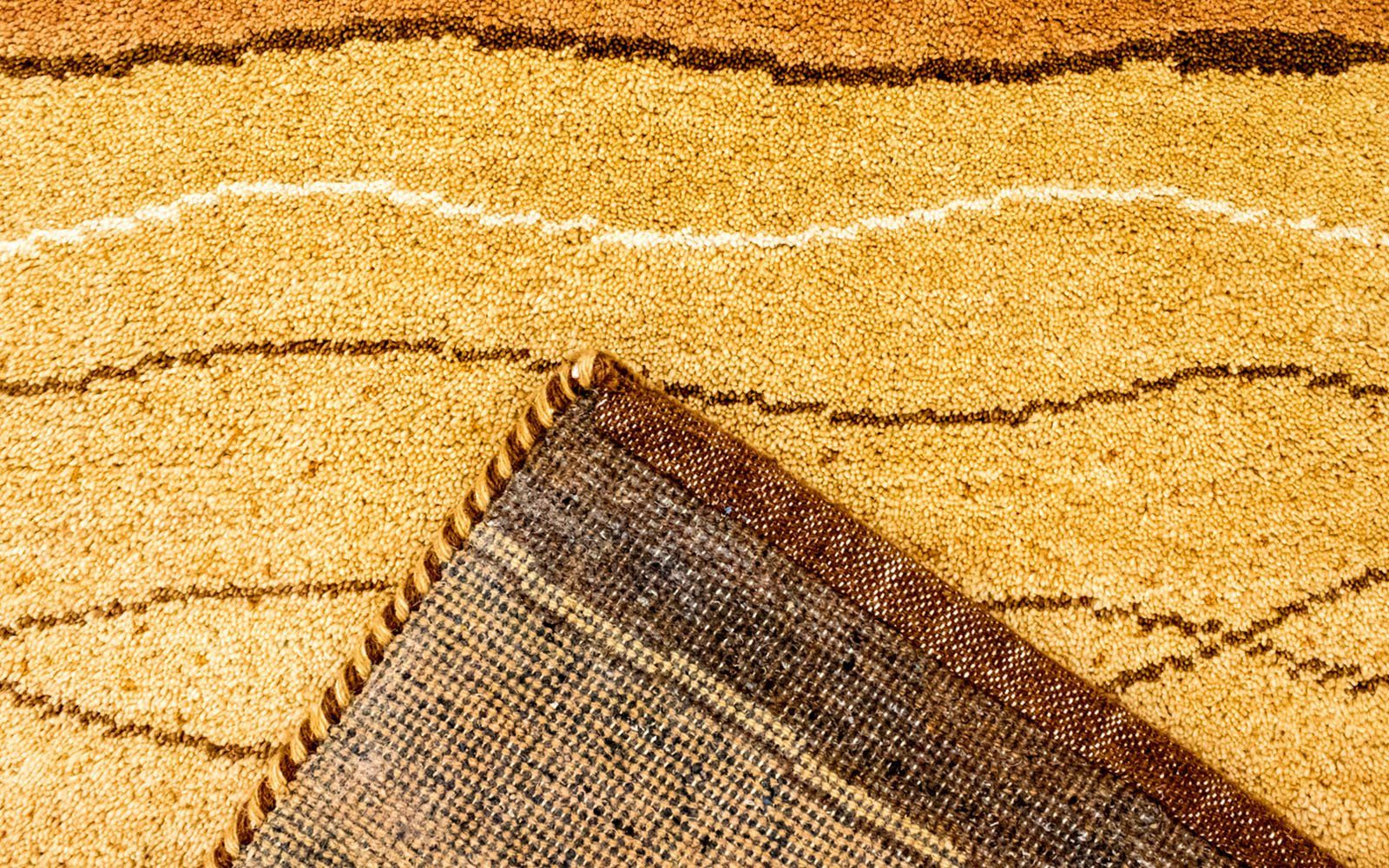 Wollteppich »Gabbeh Teppich handgeknüpft braun«, morgenland, rechteckig, Höhe 18 mm, handgeknüpft-kaufen